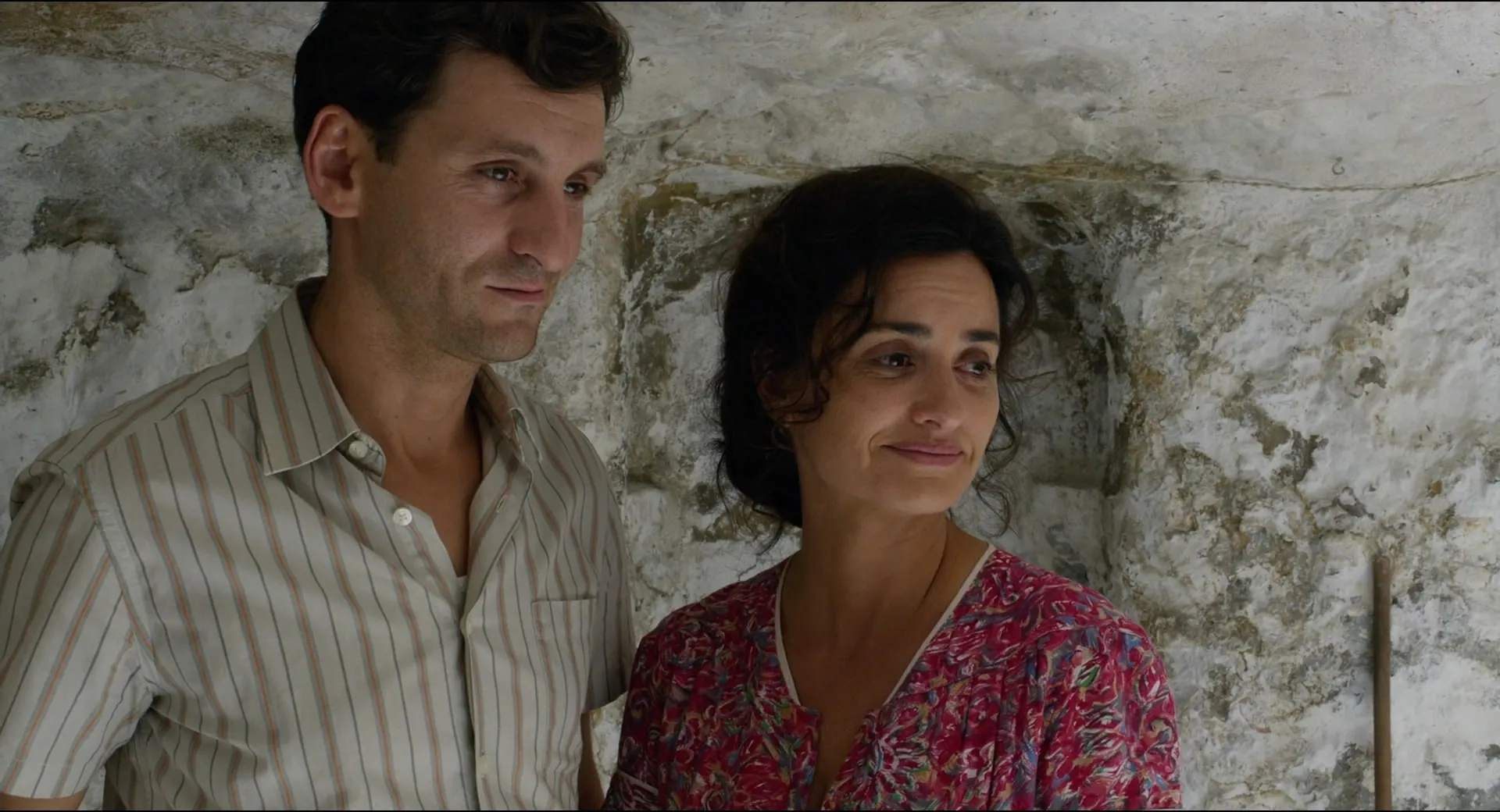 Penélope Cruz and Raúl Arévalo in Pain and Glory (2019)