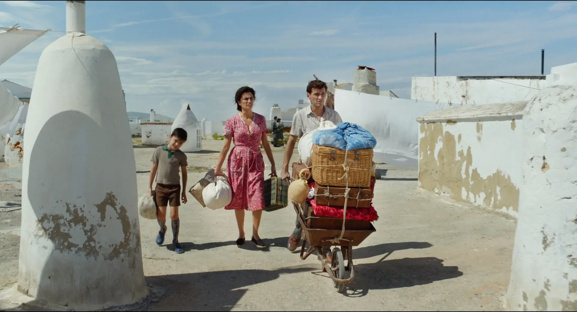 Penélope Cruz, Asier Flores, and Raúl Arévalo in Pain and Glory (2019)