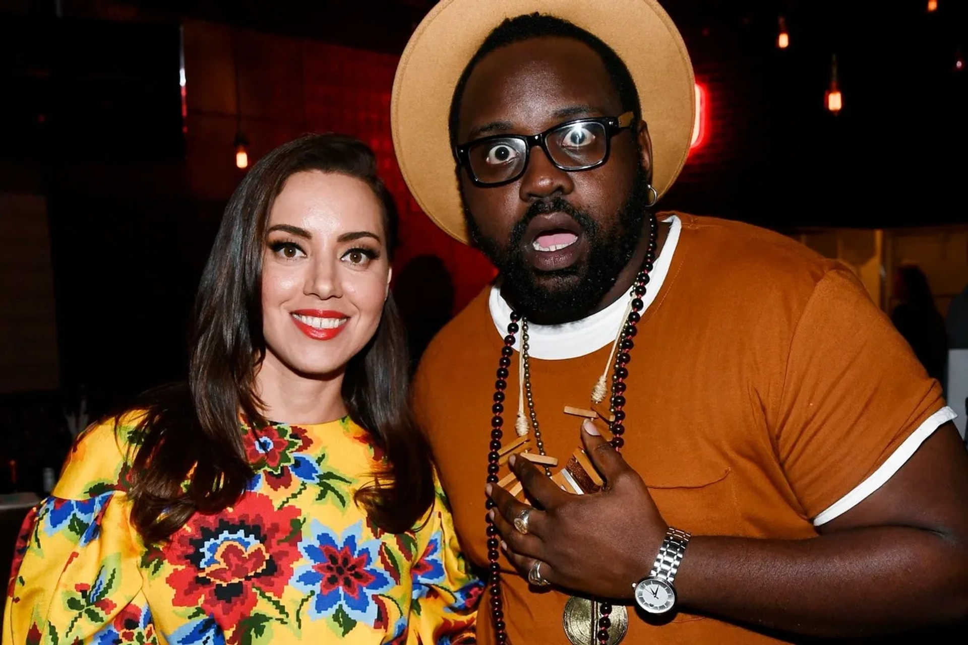 Aubrey Plaza and Brian Tyree Henry at an event for Child's Play (2019)