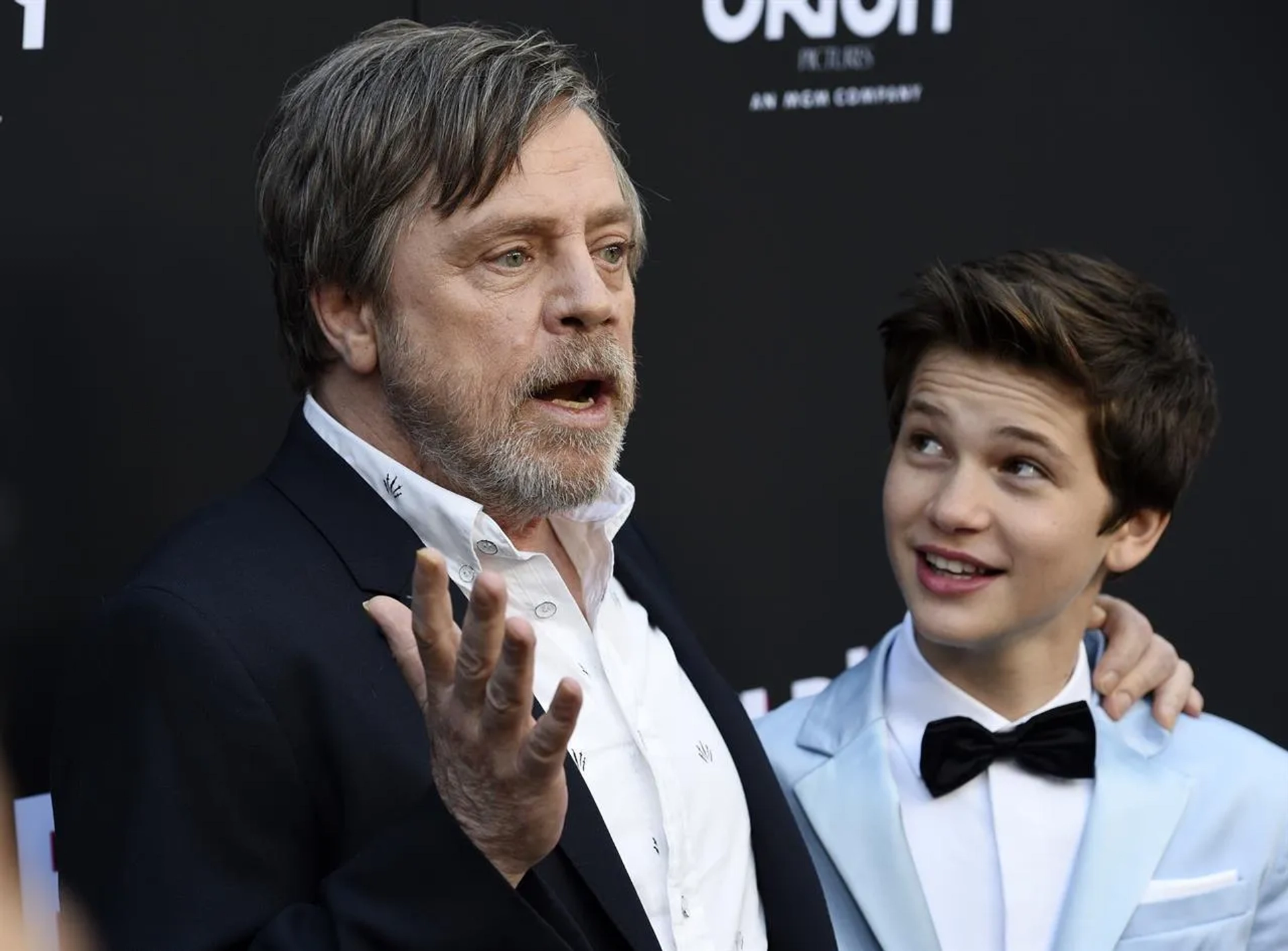 Mark Hamill and Gabriel Bateman at an event for Child's Play (2019)