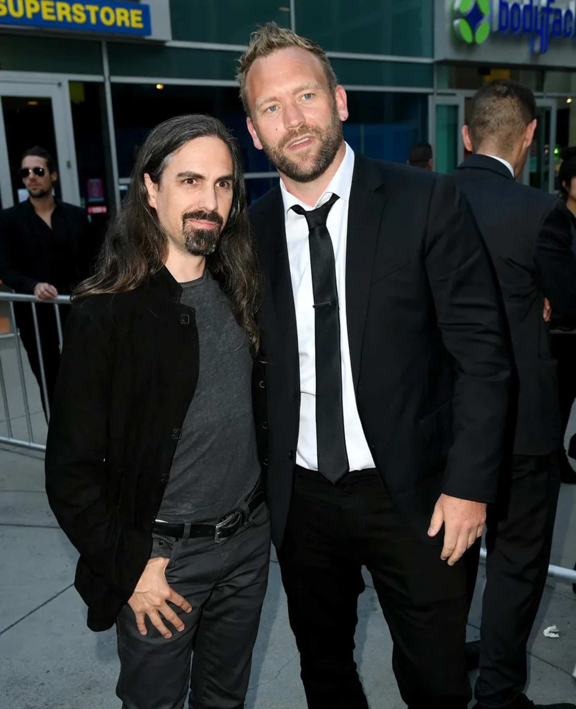 Bear McCreary and Lars Klevberg at an event for Child's Play (2019)