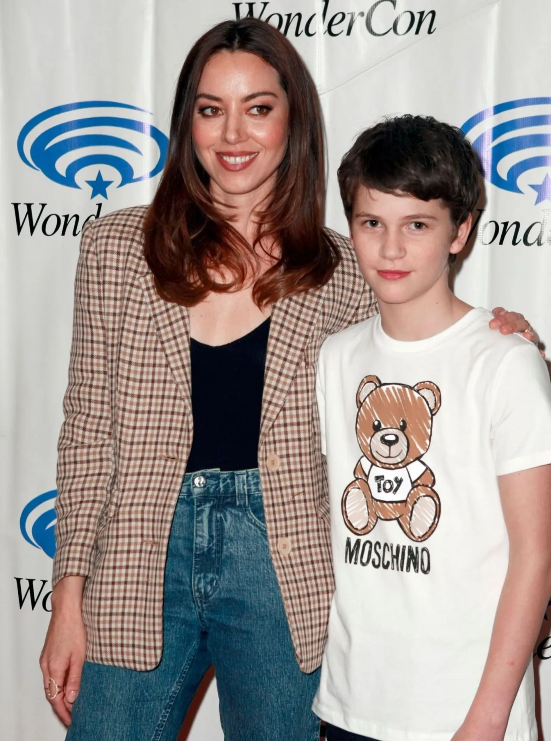 Aubrey Plaza and Gabriel Bateman at an event for Child's Play (2019)