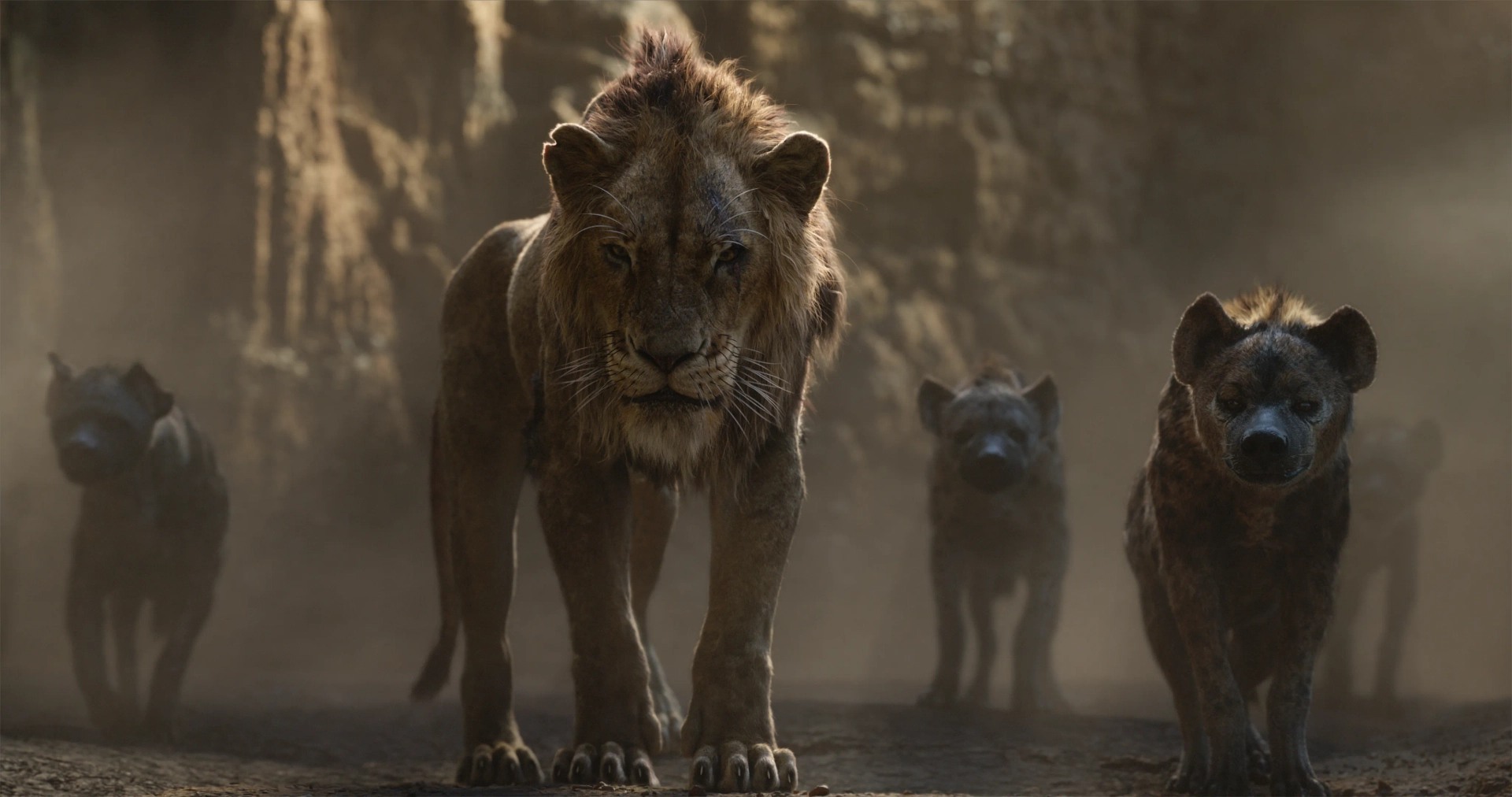 Chiwetel Ejiofor, Florence Kasumba, Keegan-Michael Key, and Eric André in The Lion King (2019)