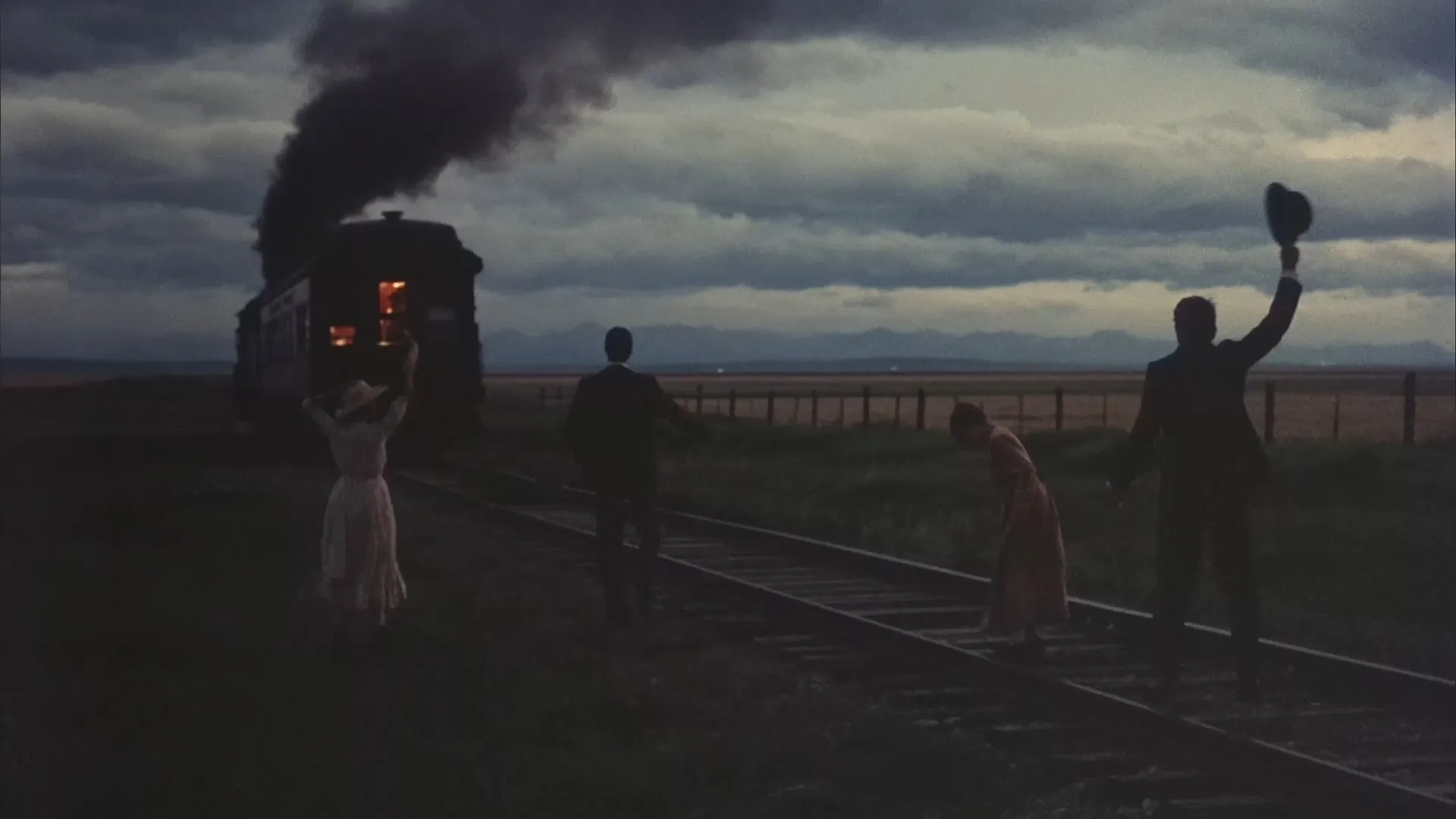 Richard Gere, Brooke Adams, Sam Shepard, and Linda Manz in Days of Heaven (1978)