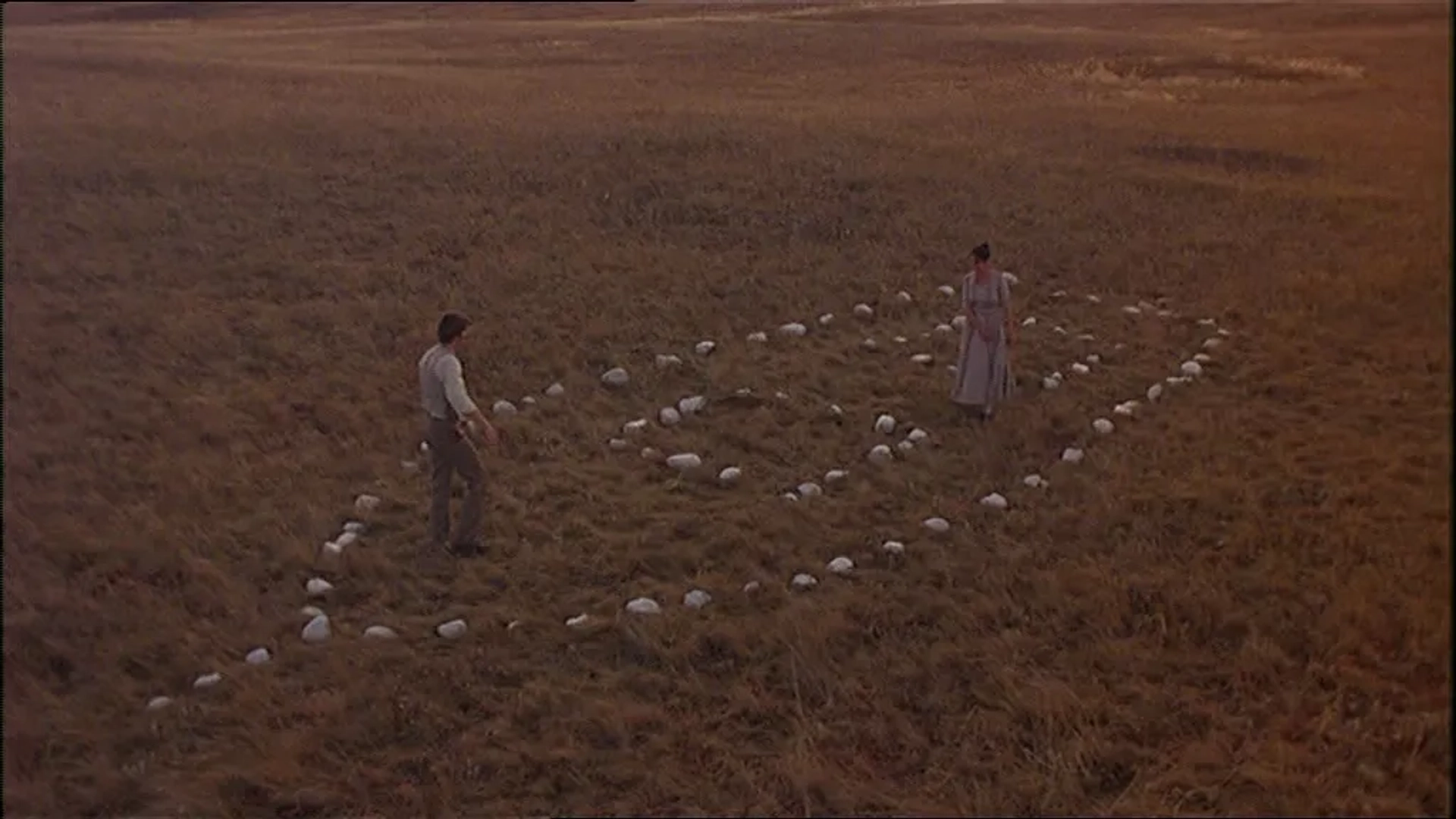 Brooke Adams and Sam Shepard in Days of Heaven (1978)