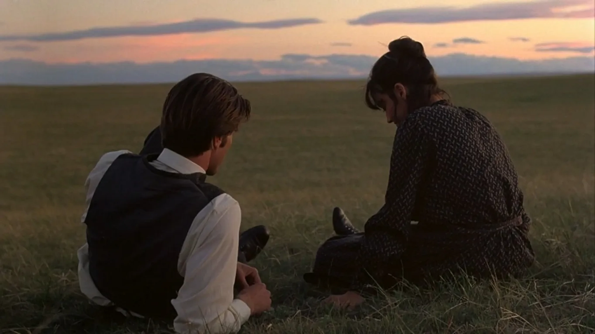 Brooke Adams and Sam Shepard in Days of Heaven (1978)