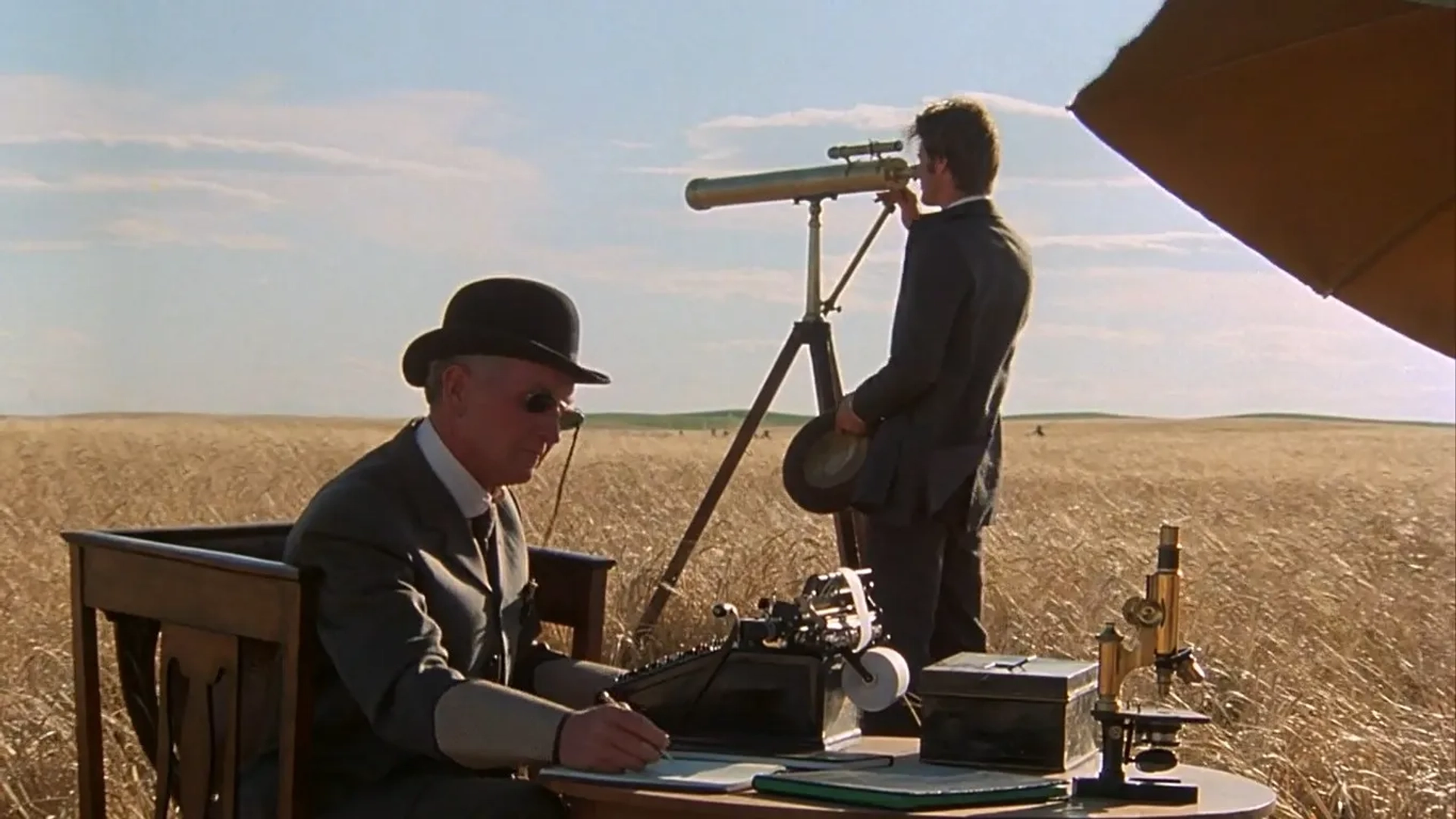 Sam Shepard and Bob Wilson in Days of Heaven (1978)