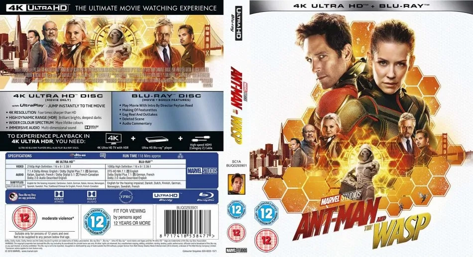 Michael Douglas, Michelle Pfeiffer, Laurence Fishburne, Walton Goggins, Michael Peña, Paul Rudd, Evangeline Lilly, and Hannah John-Kamen in Ant-Man and the Wasp (2018)