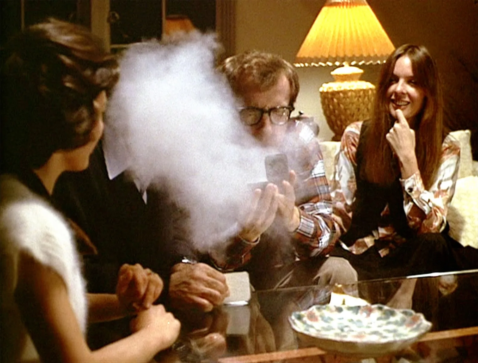 Woody Allen, Diane Keaton, and John Doumanian in Annie Hall (1977)