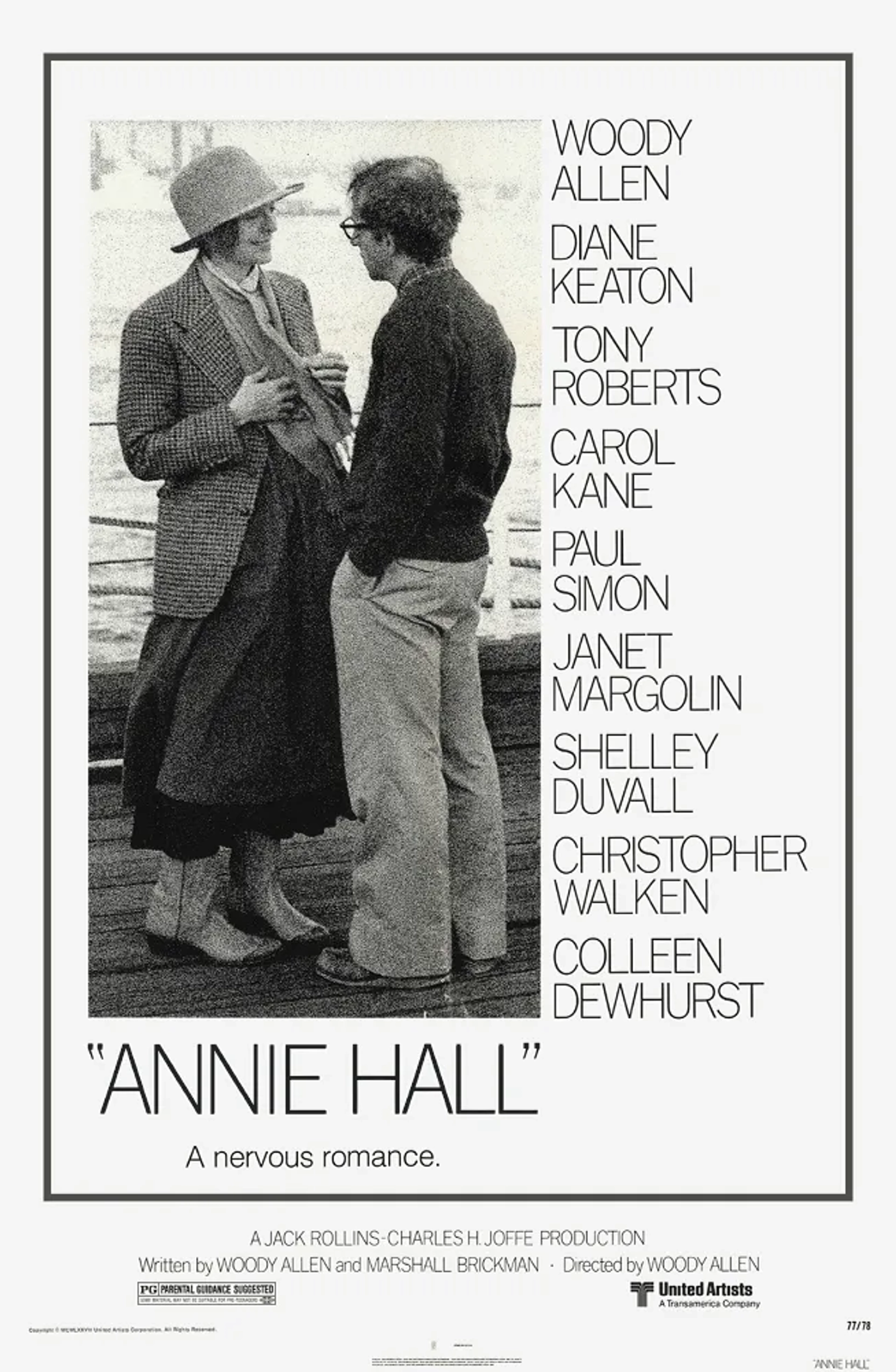 Woody Allen and Diane Keaton in Annie Hall (1977)