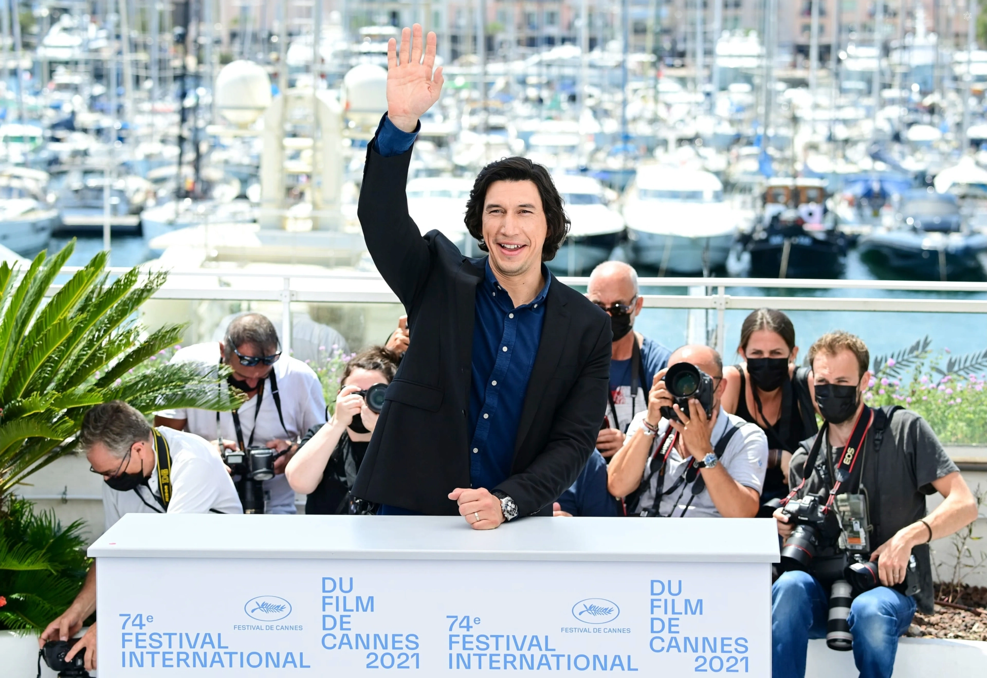 Adam Driver at an event for Annette (2021)