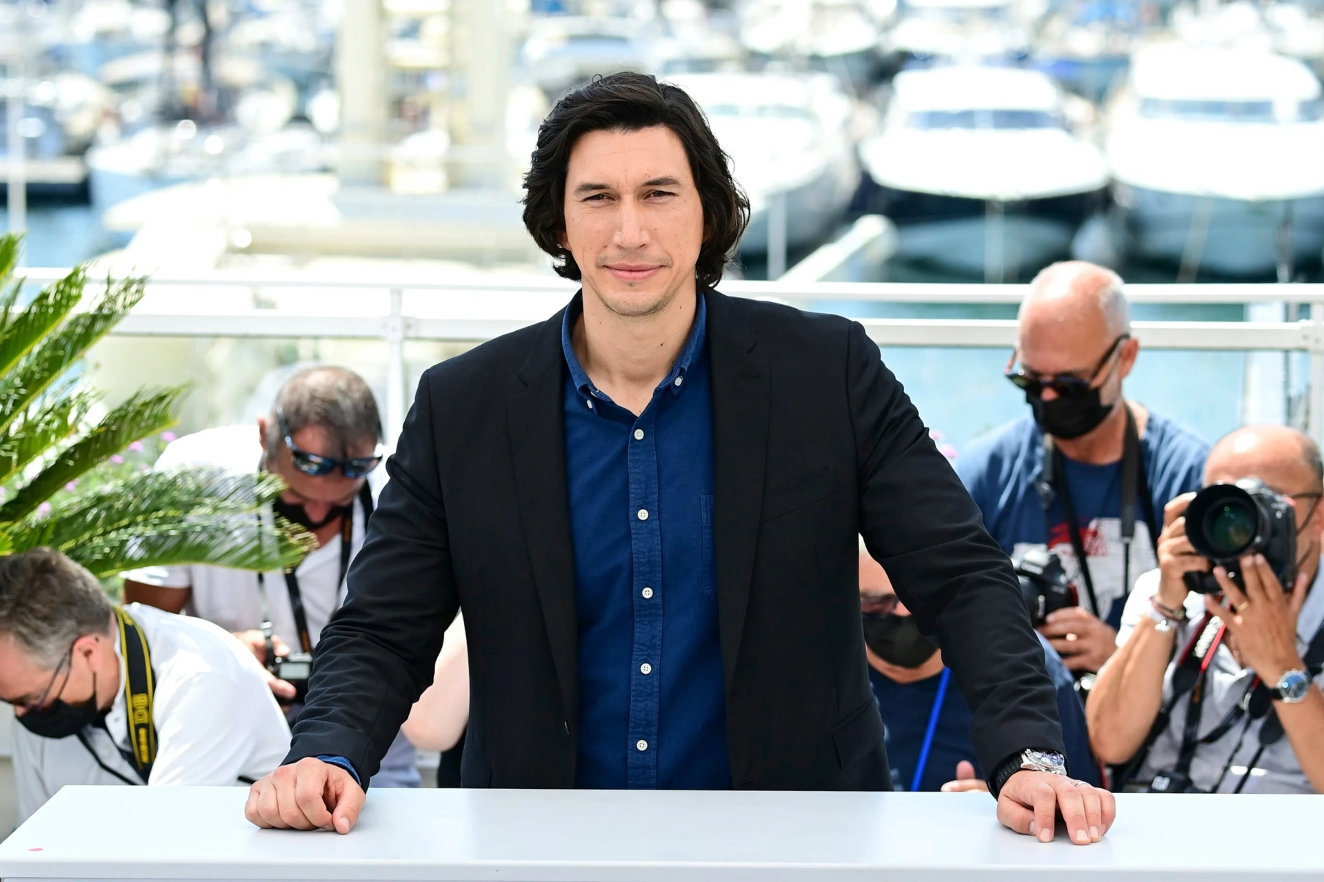 Adam Driver at an event for Annette (2021)