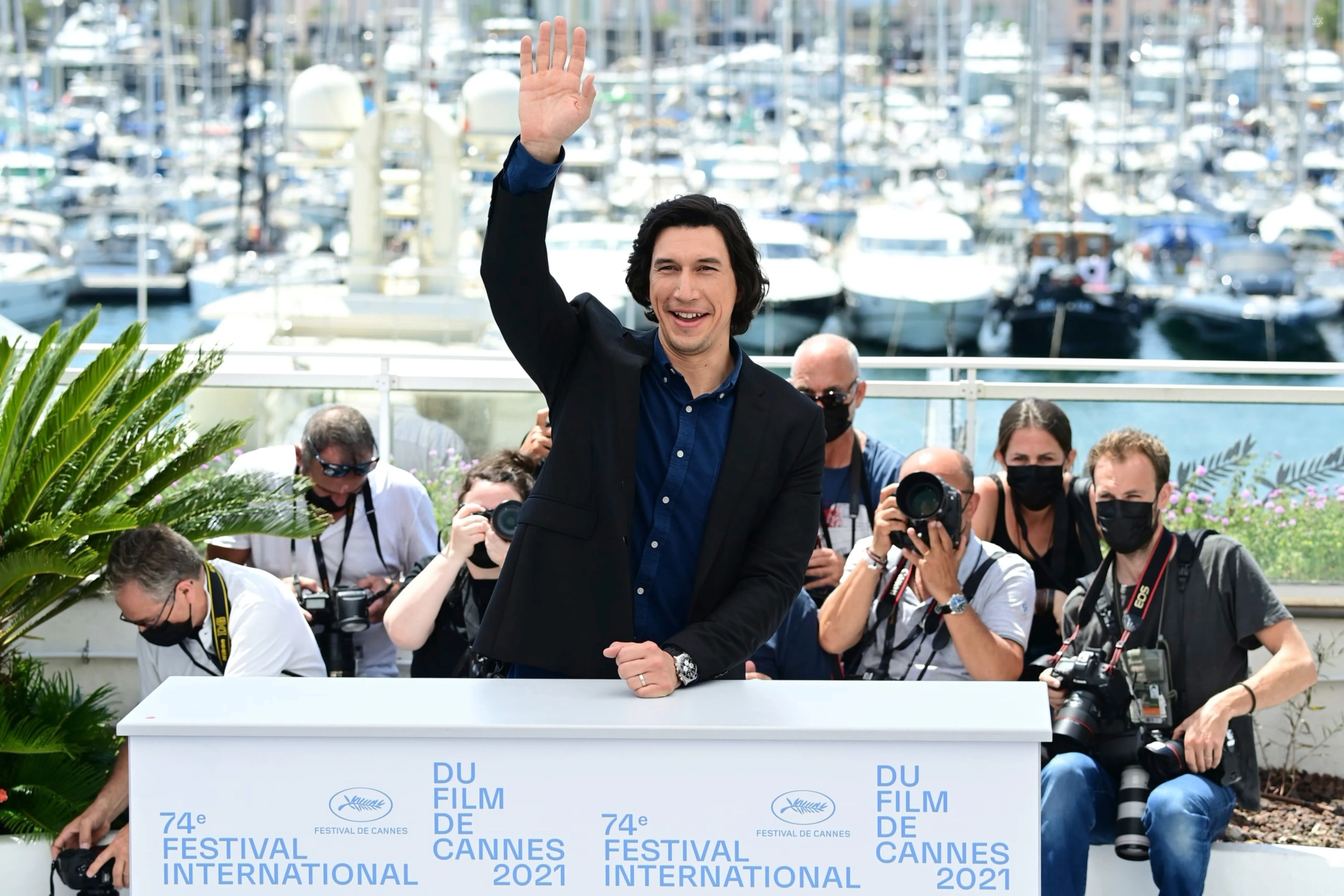 Adam Driver at an event for Annette (2021)