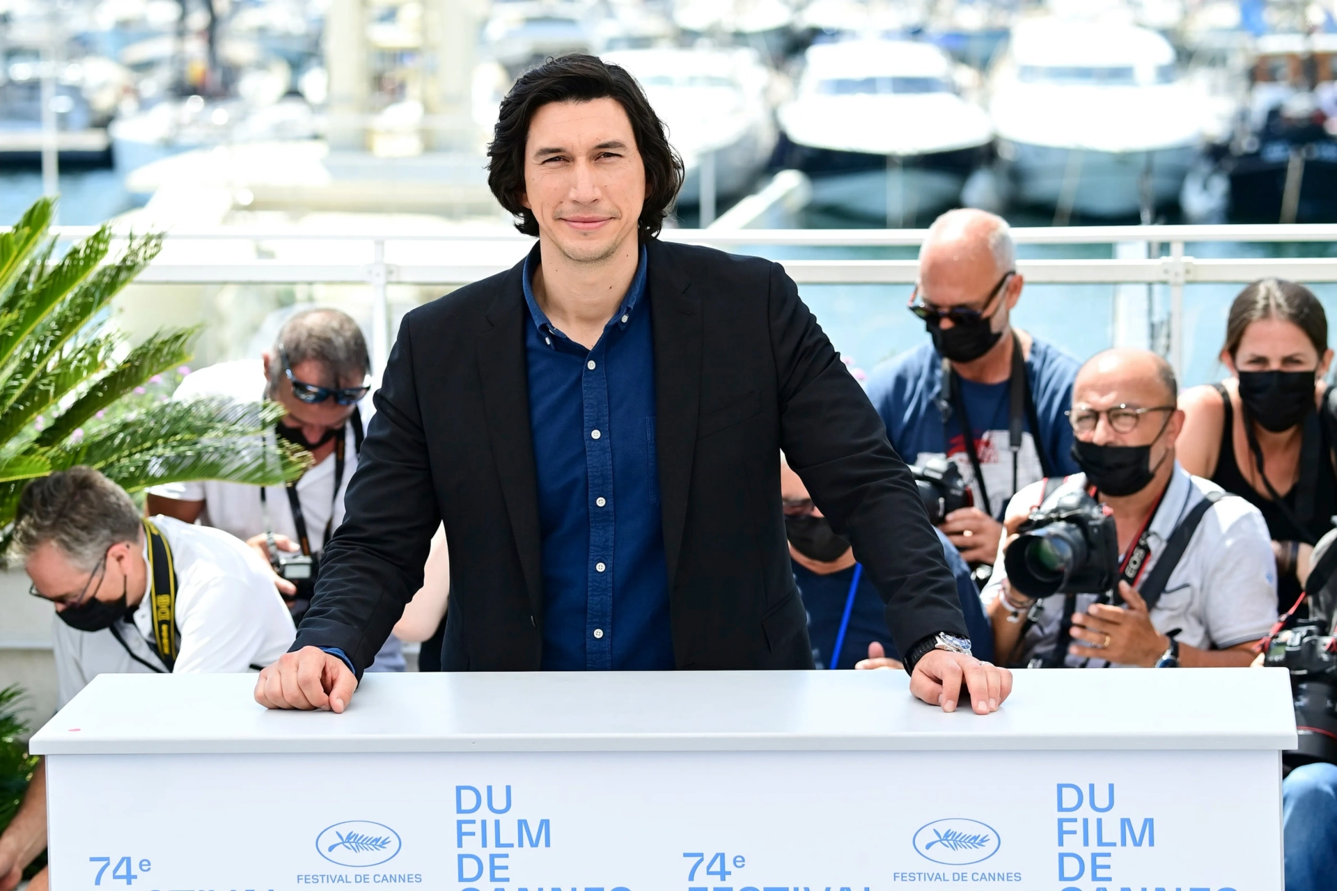 Adam Driver at an event for Annette (2021)