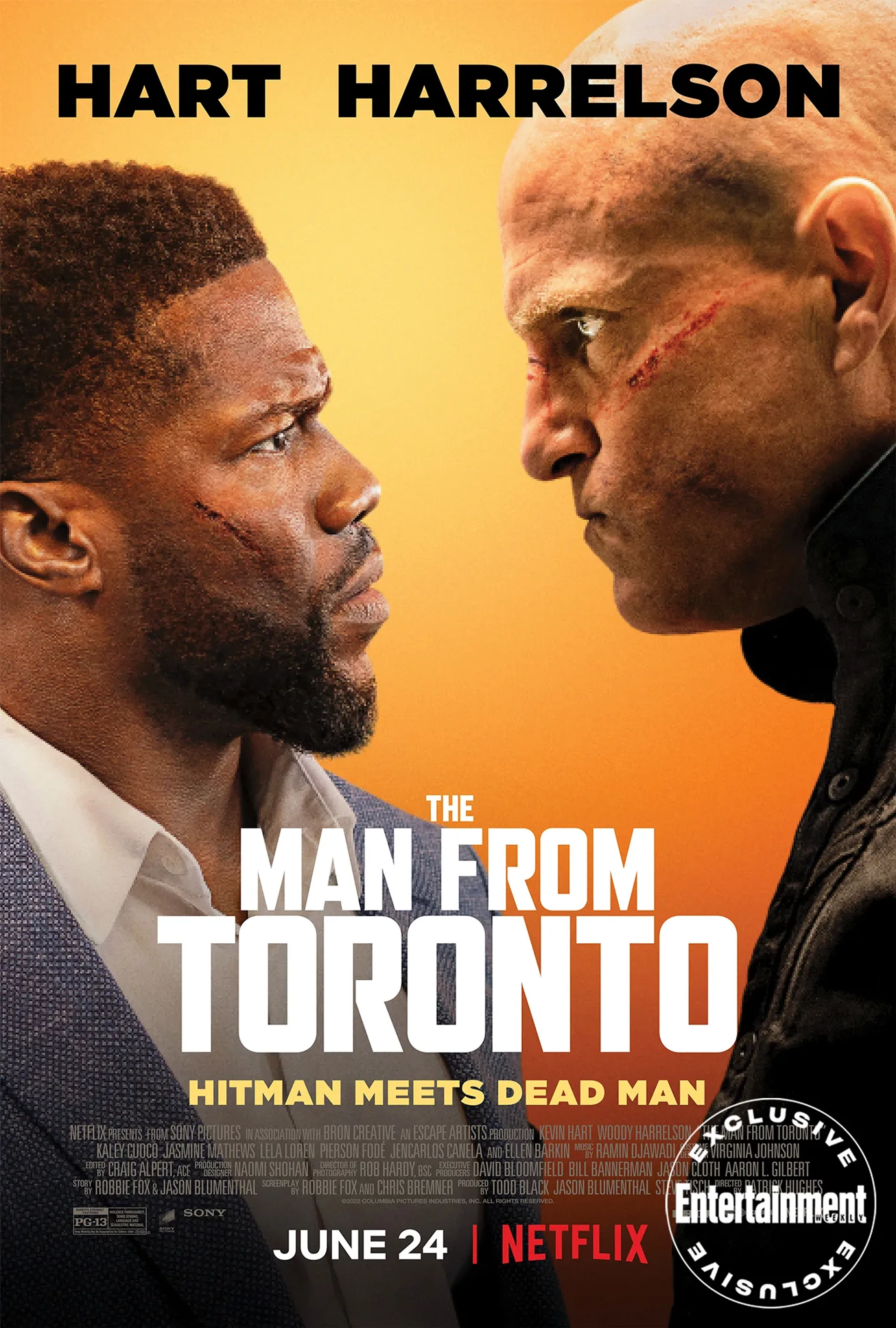 Woody Harrelson and Kevin Hart in The Man from Toronto (2022)