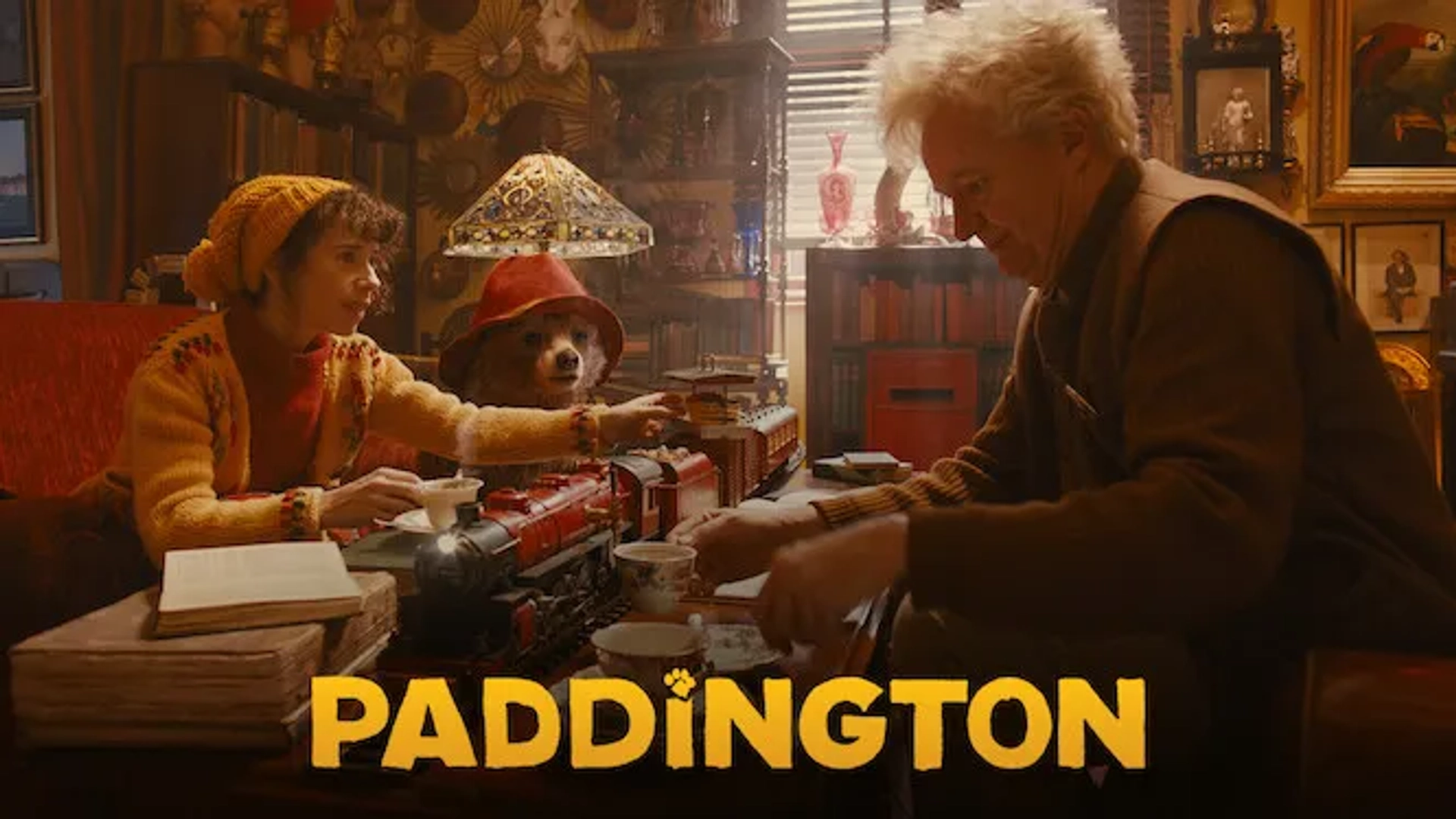 Michael Gambon, Ben Whishaw, and Sally Hawkins in Paddington (2014)