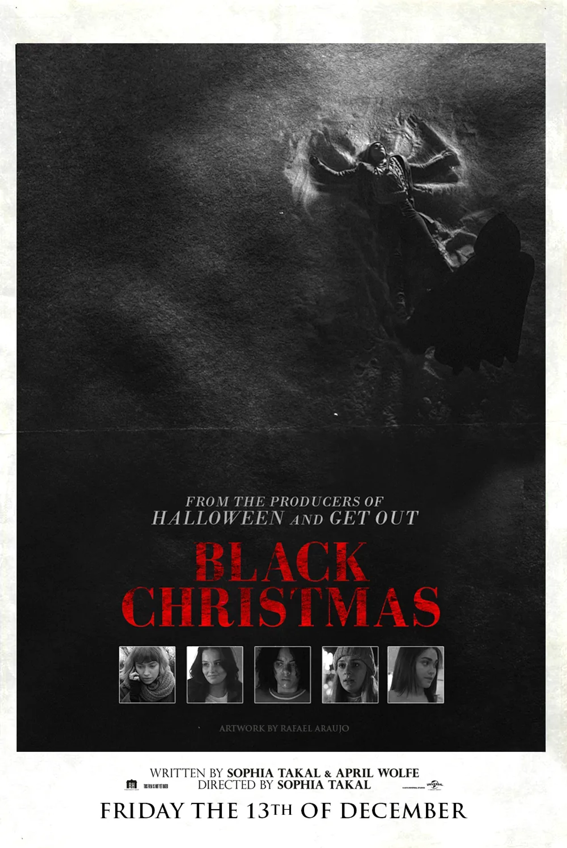 Lucy Currey, Imogen Poots, Brittany O'Grady, Lily Donoghue, and Aleyse Shannon in Black Christmas (2019)