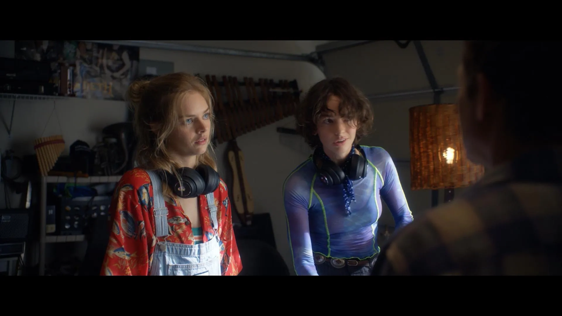 Samara Weaving and Brigette Lundy-Paine in Bill & Ted Face the Music (2020)