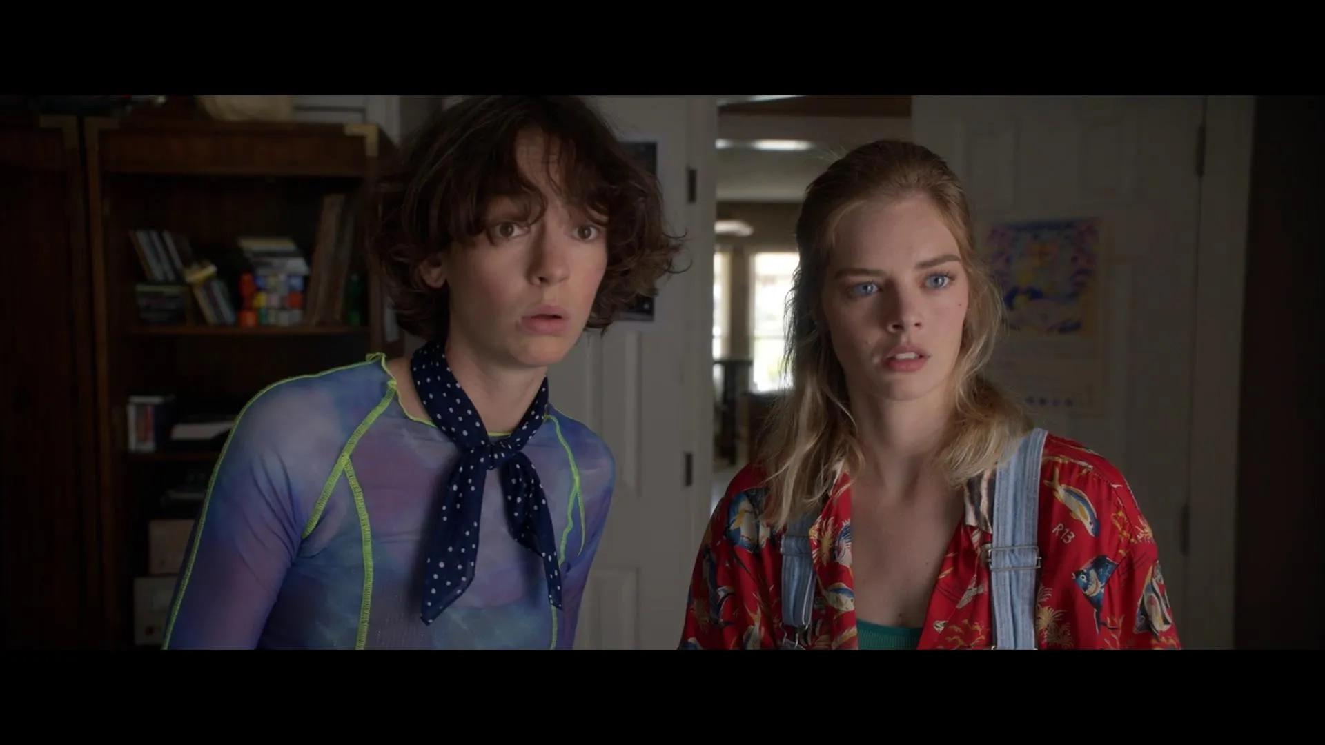 Samara Weaving and Brigette Lundy-Paine in Bill & Ted Face the Music (2020)