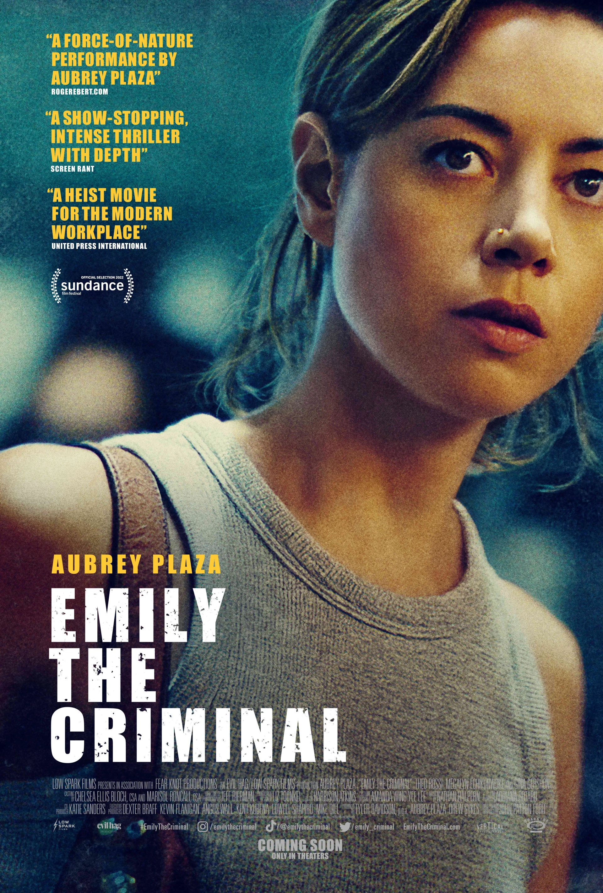 Aubrey Plaza in Emily the Criminal (2022)