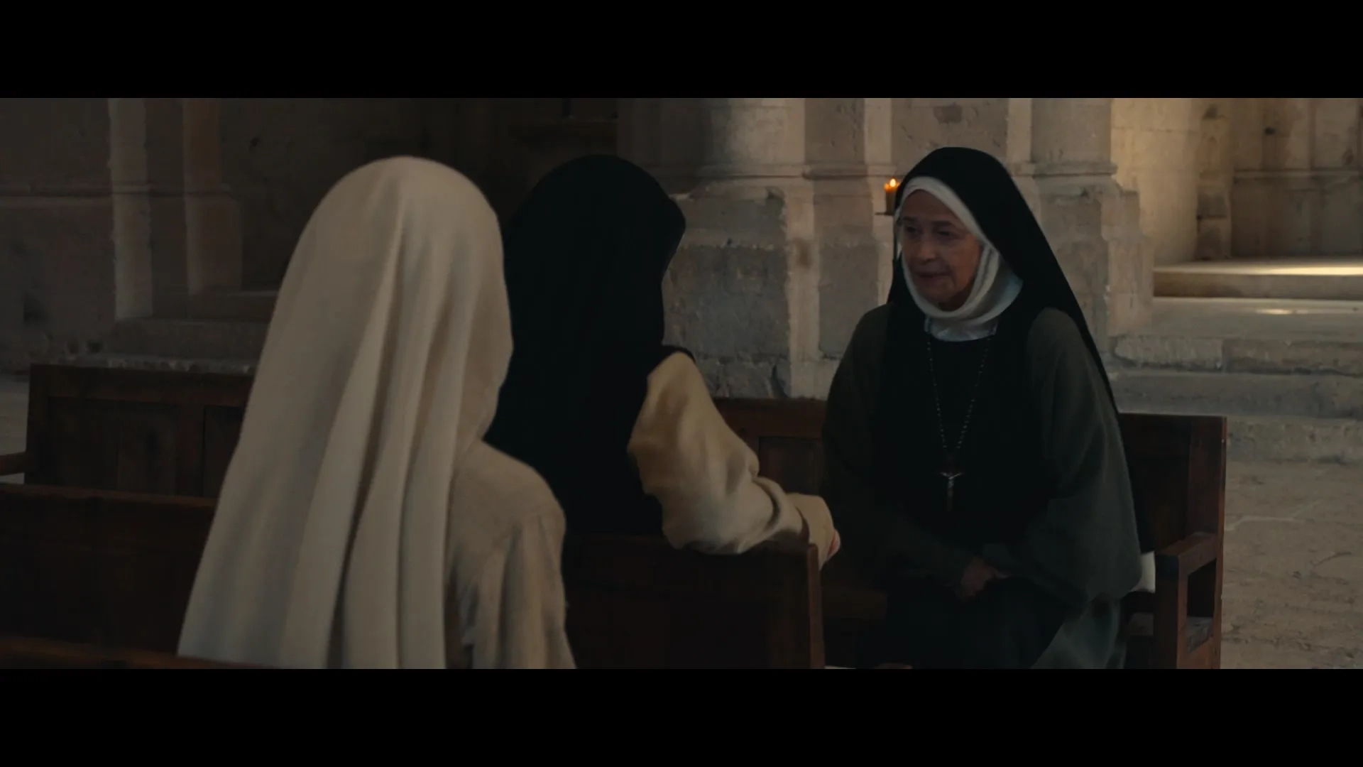 Charlotte Rampling, Virginie Efira, and Daphné Patakia in Benedetta (2021)