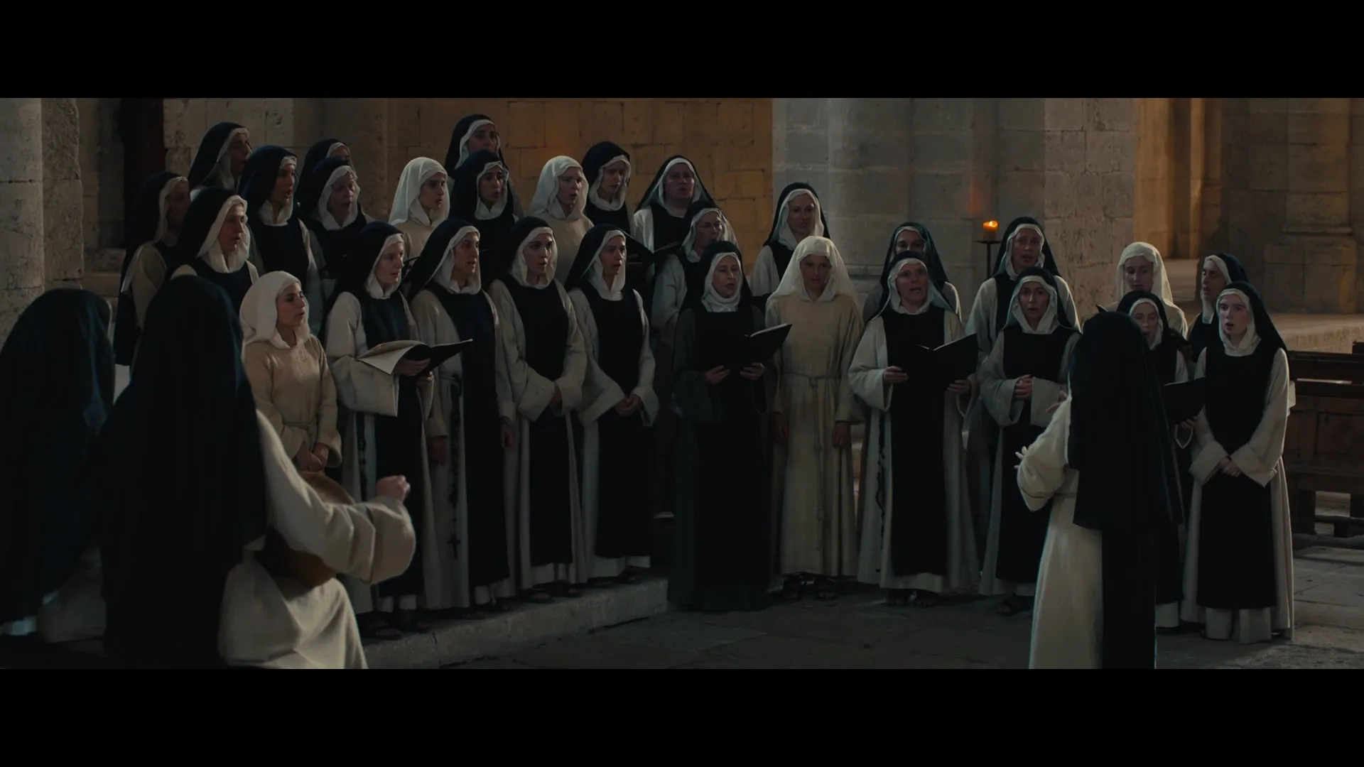 Charlotte Rampling, Virginie Efira, Daphné Patakia, and Louise Chevillotte in Benedetta (2021)