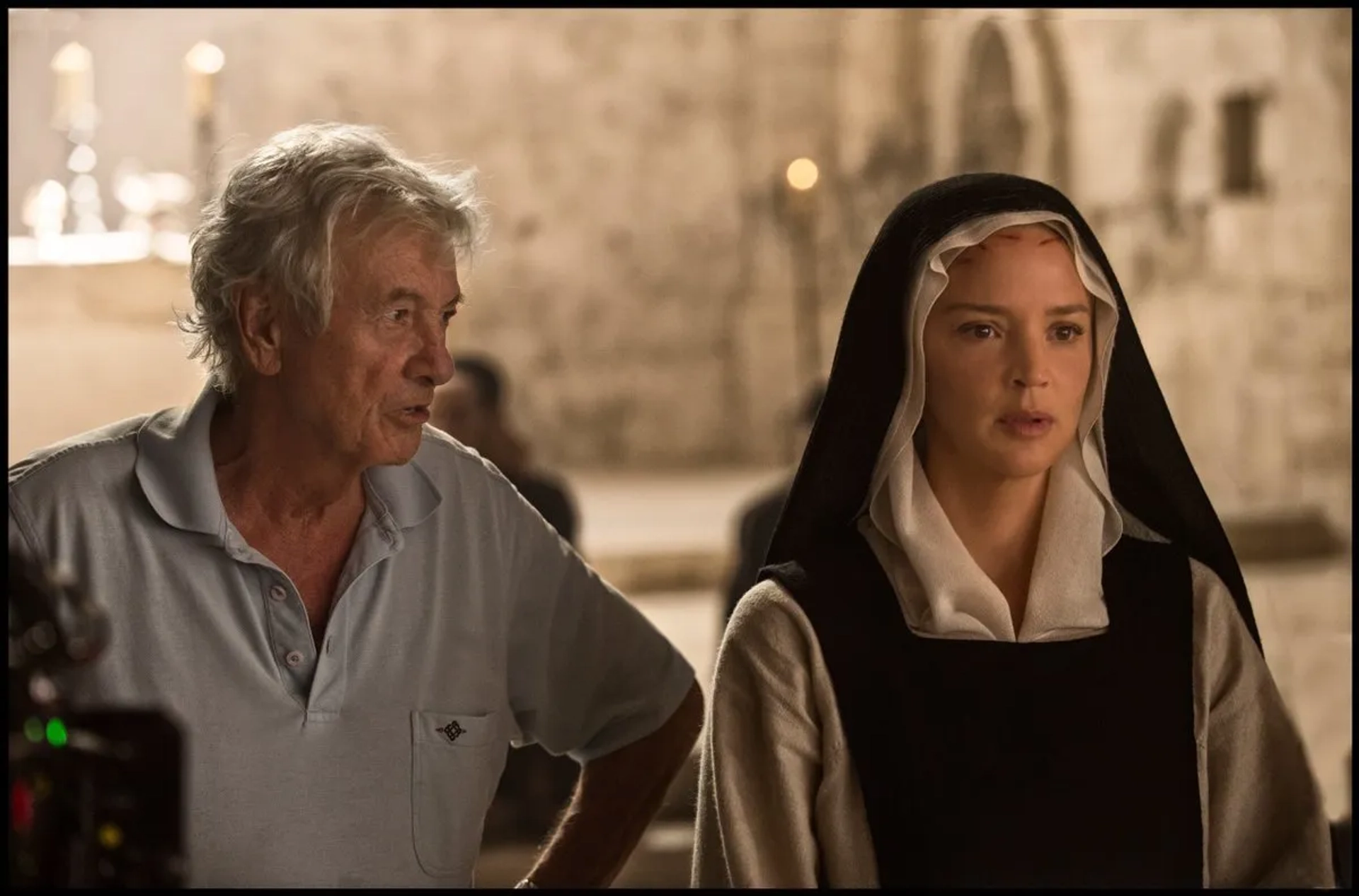 Paul Verhoeven and Virginie Efira in Benedetta (2021)