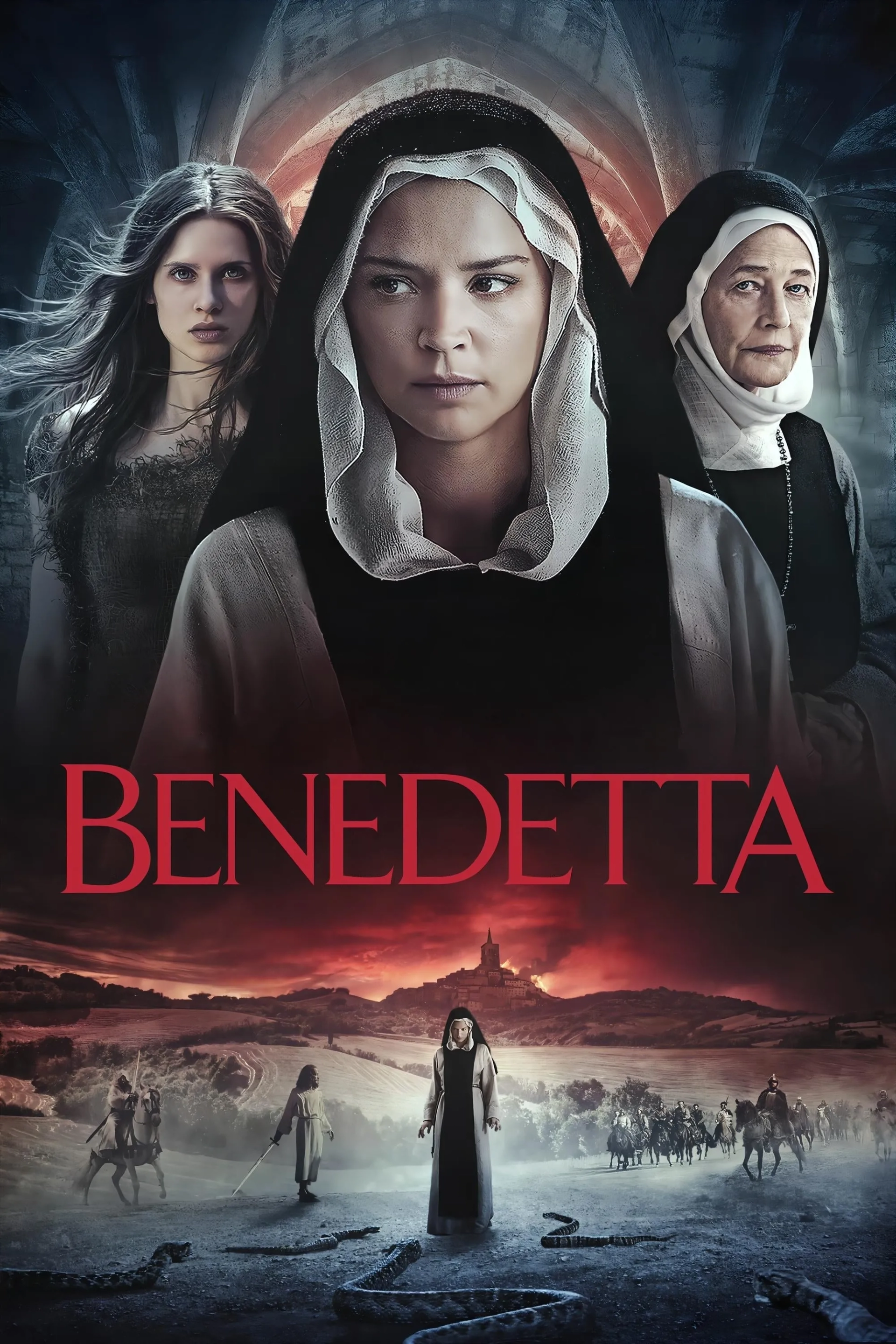 Charlotte Rampling, Virginie Efira, Daphné Patakia, and Louise Chevillotte in Benedetta (2021)