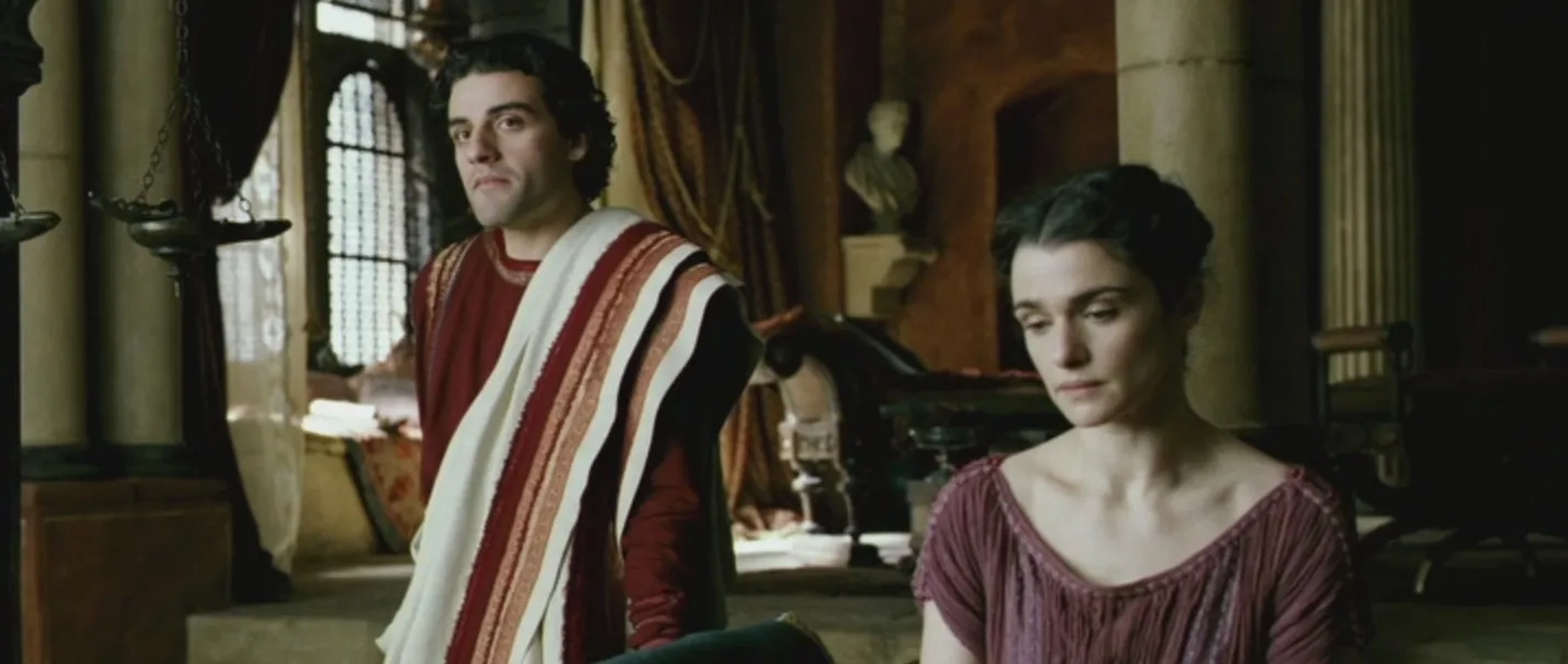 Rachel Weisz and Oscar Isaac in Agora (2009)