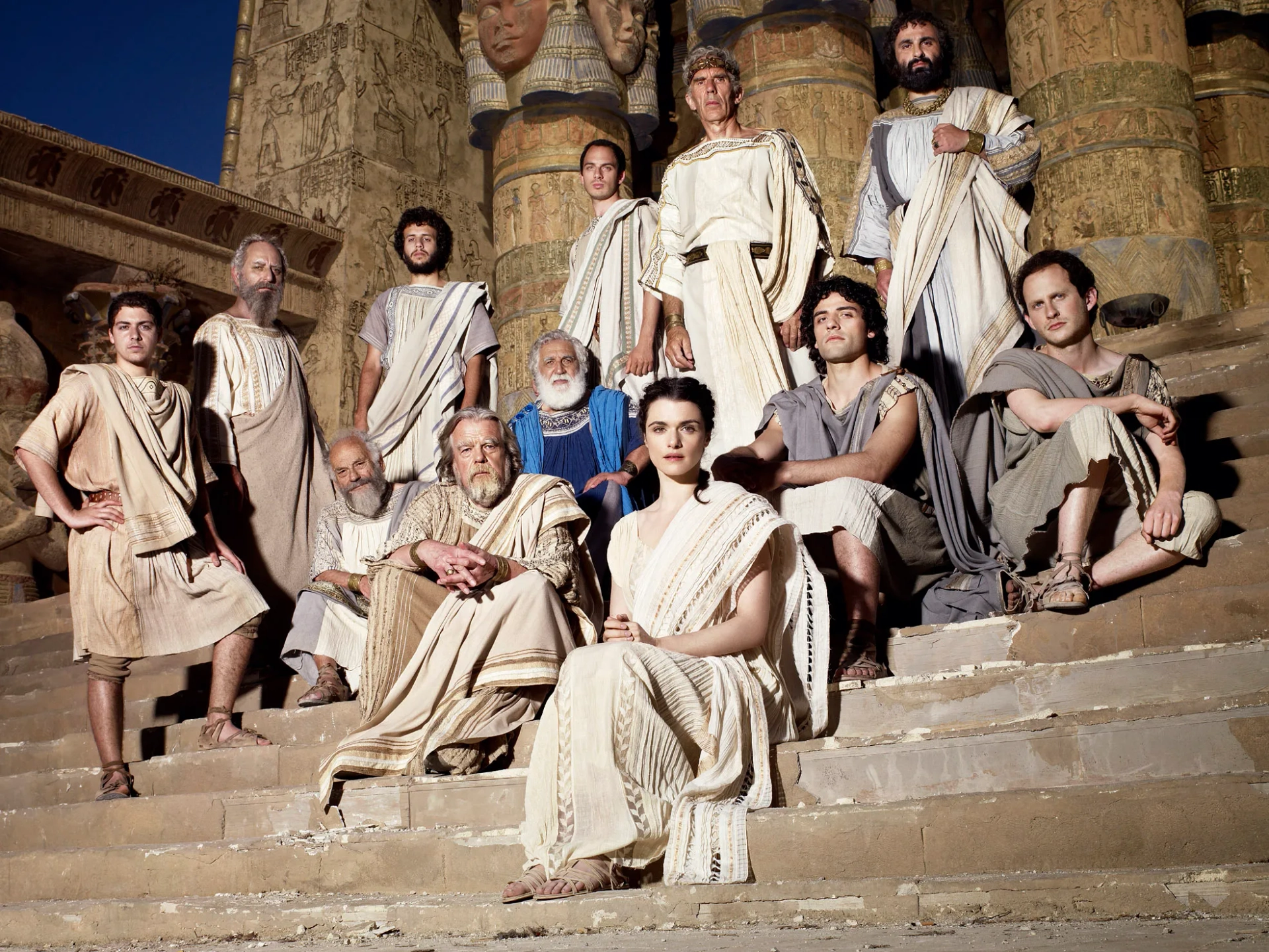 Rachel Weisz, Michael Lonsdale, Manuel Cauchi, Richard Durden, Jordan Kiziuk, Charles Thake, and Oscar Isaac in Agora (2009)