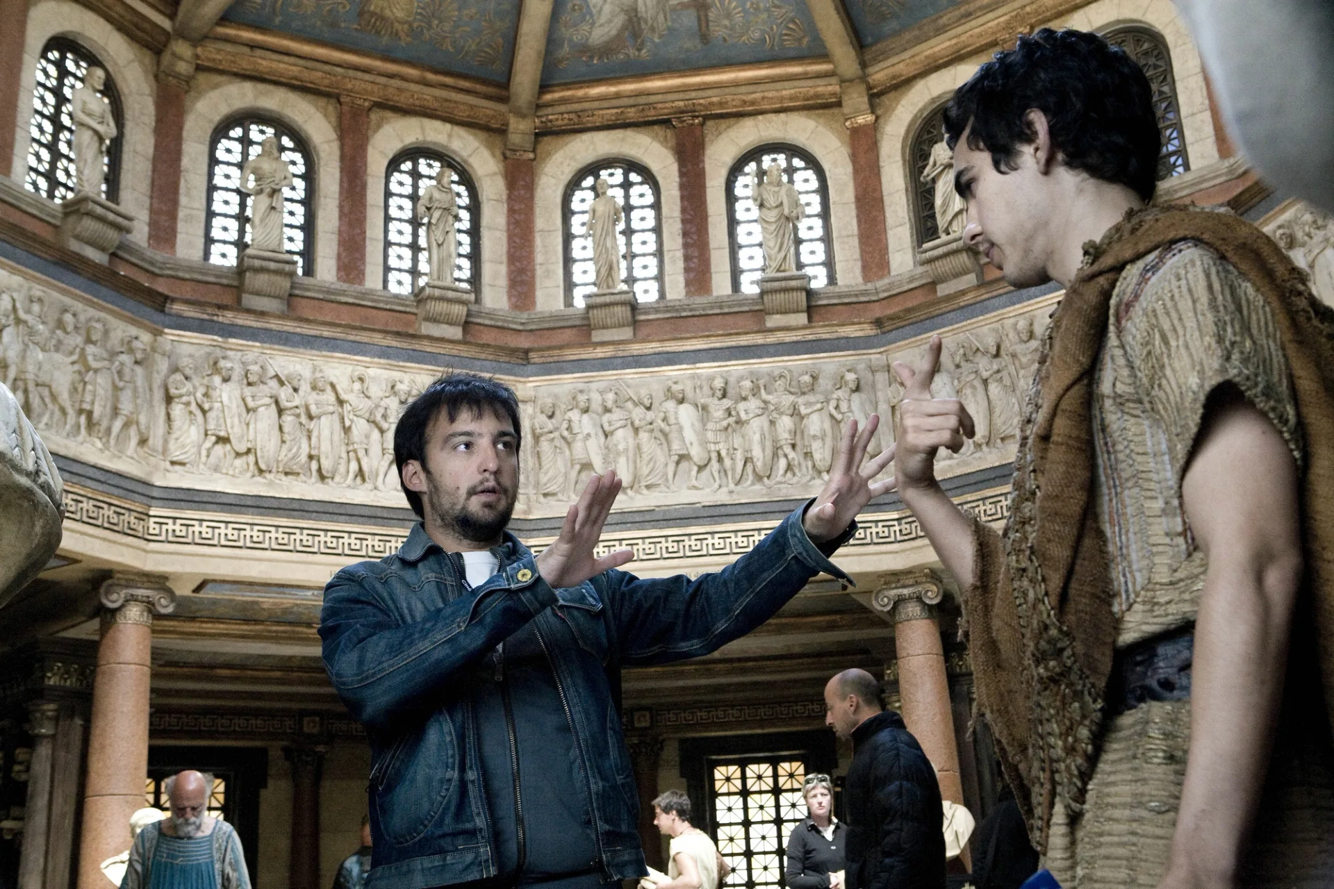 Alejandro Amenábar and Max Minghella in Agora (2009)