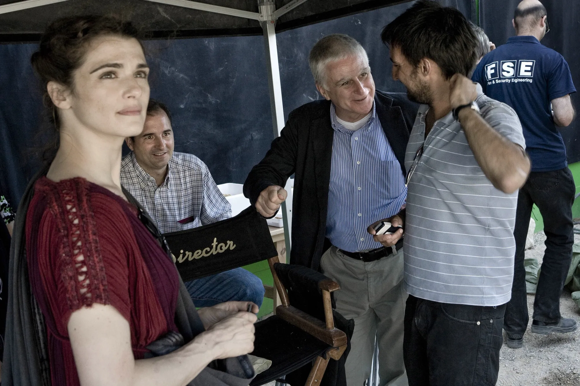 Rachel Weisz and Alejandro Amenábar in Agora (2009)