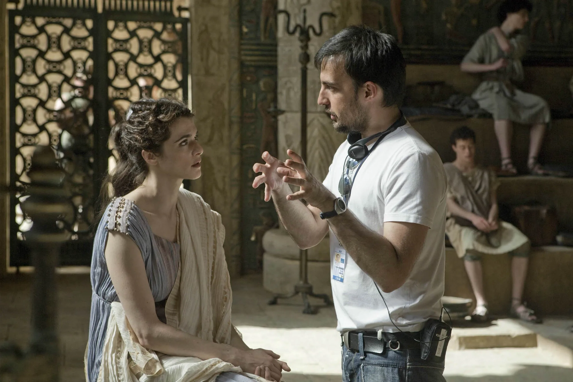 Rachel Weisz and Alejandro Amenábar in Agora (2009)