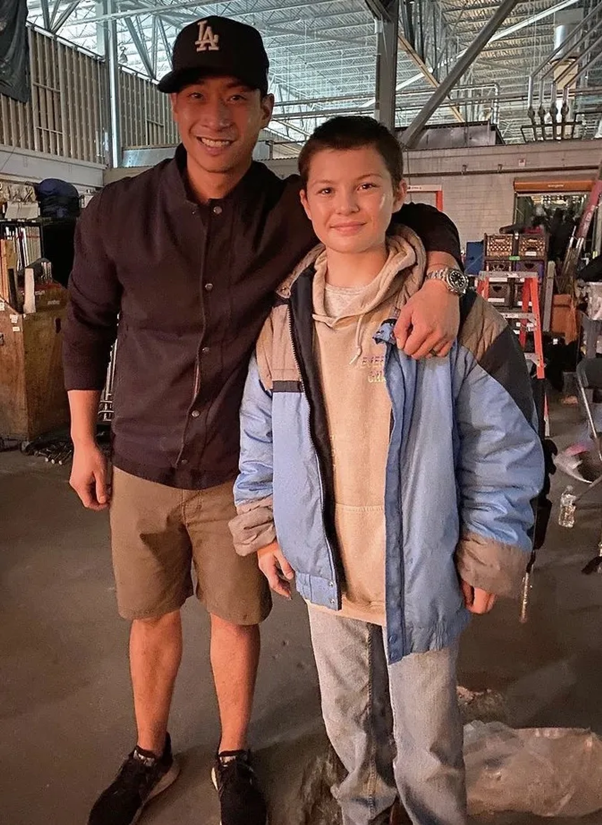 Justin Yu and Javon 'Wanna' Walton in Samaritan (2022)