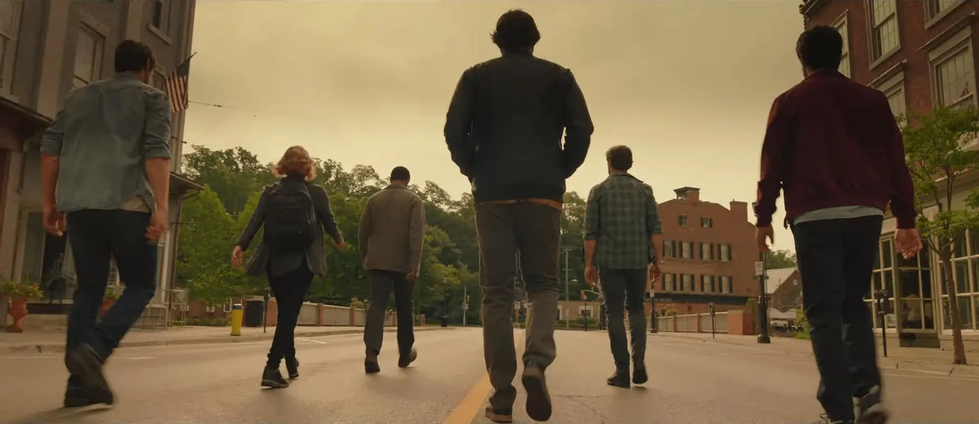 Bill Hader, James McAvoy, James Ransone, Jay Ryan, Jessica Chastain, and Isaiah Mustafa in It Chapter Two (2019)