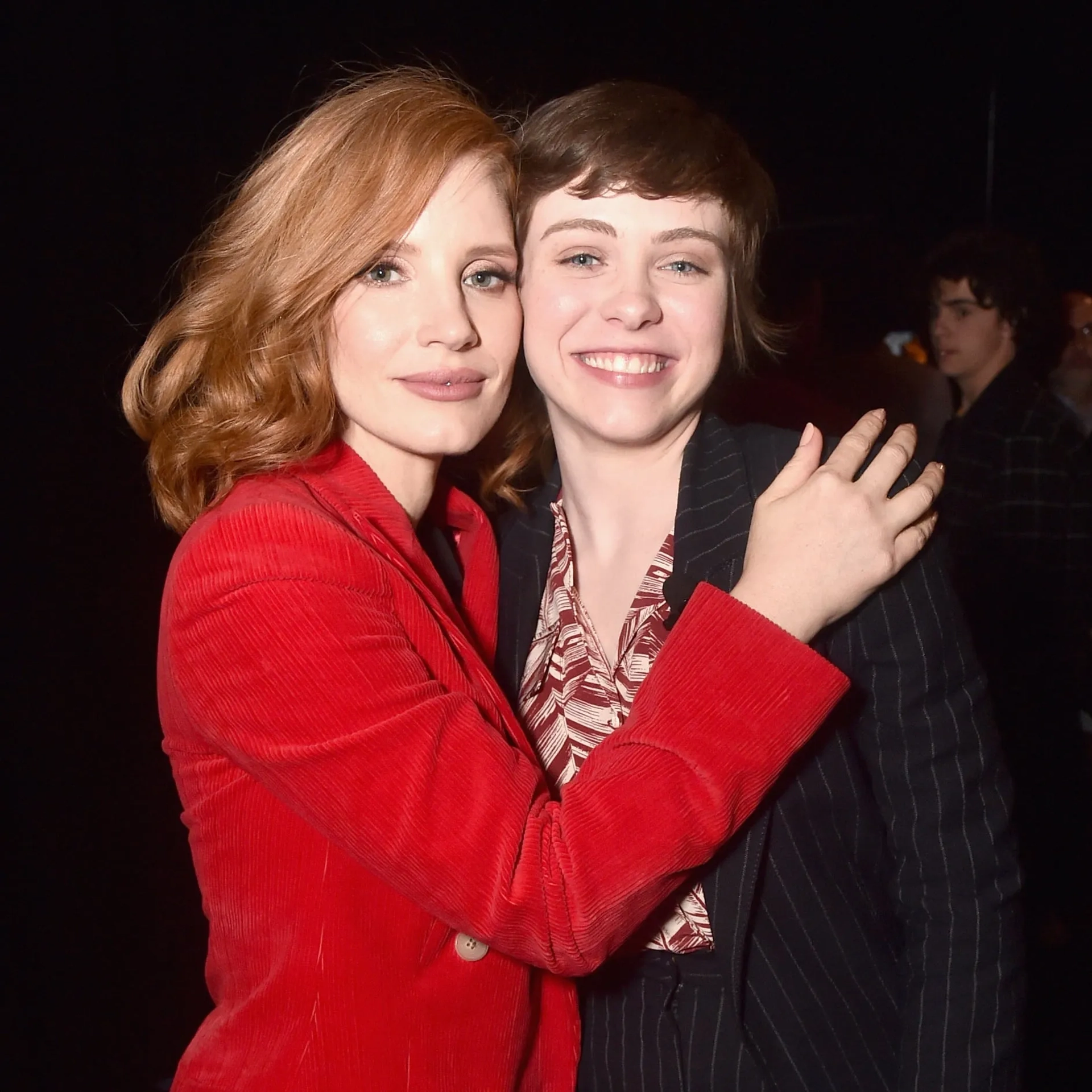 Jessica Chastain and Sophia Lillis at an event for It Chapter Two (2019)