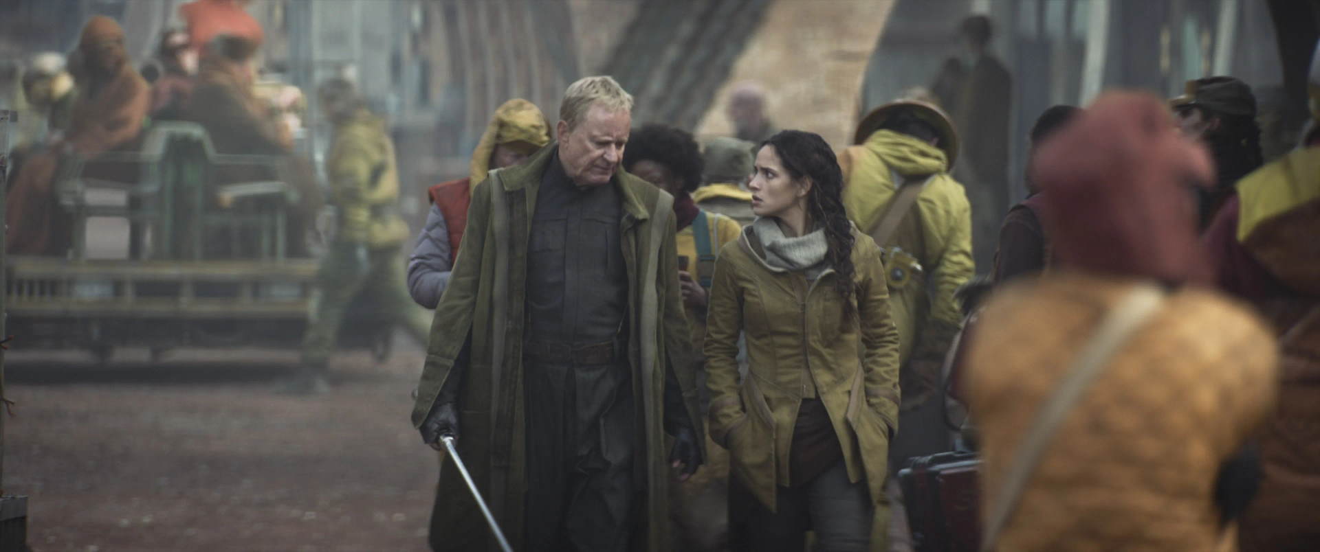 Stellan Skarsgård and Adria Arjona in Andor: Reckoning (2022)