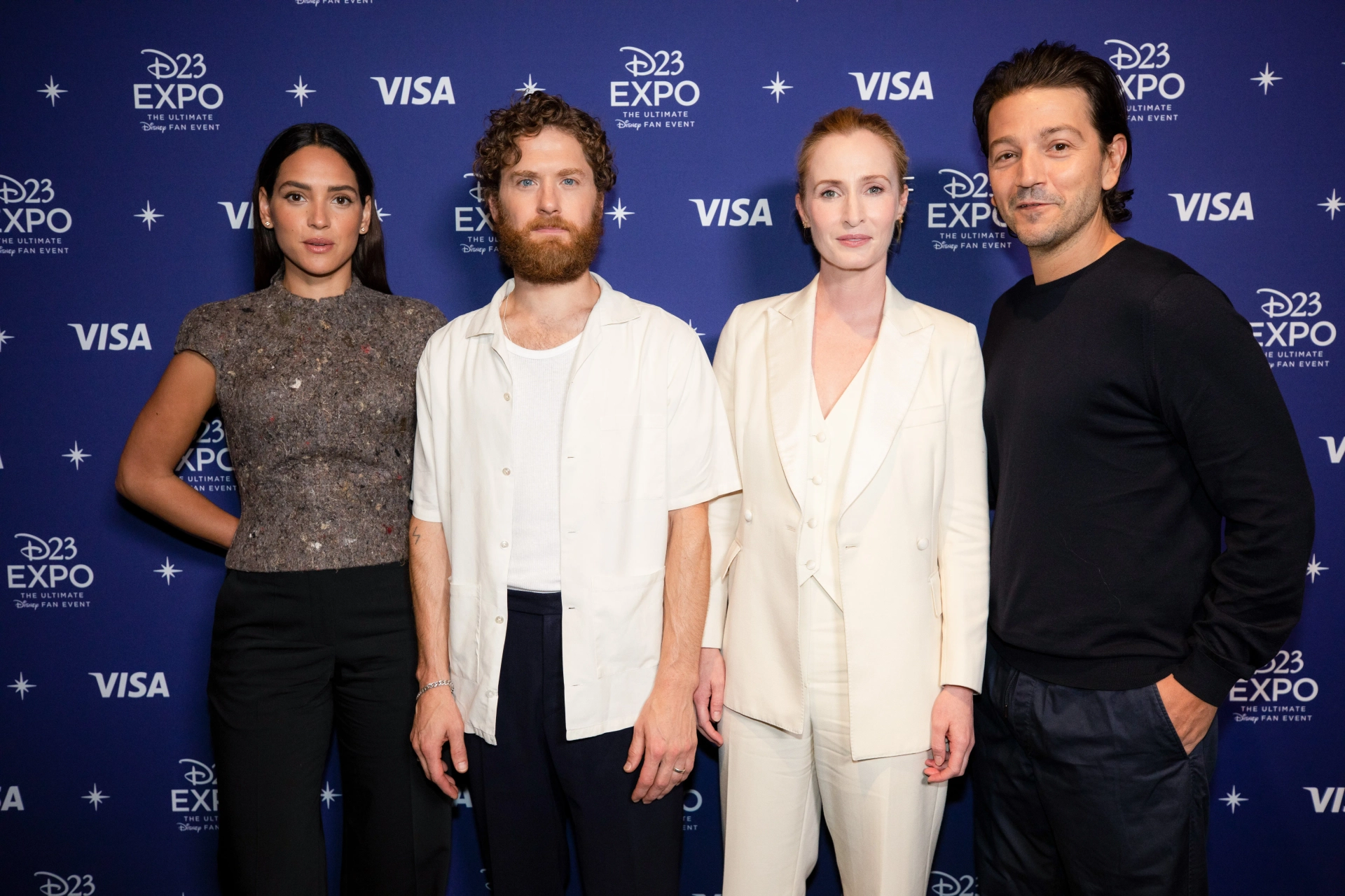 Diego Luna, Genevieve O'Reilly, Kyle Soller, and Adria Arjona at an event for Andor (2022)