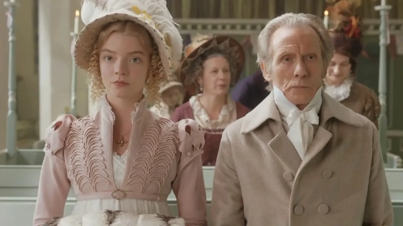 Bill Nighy and Anya Taylor-Joy in Emma. (2020)