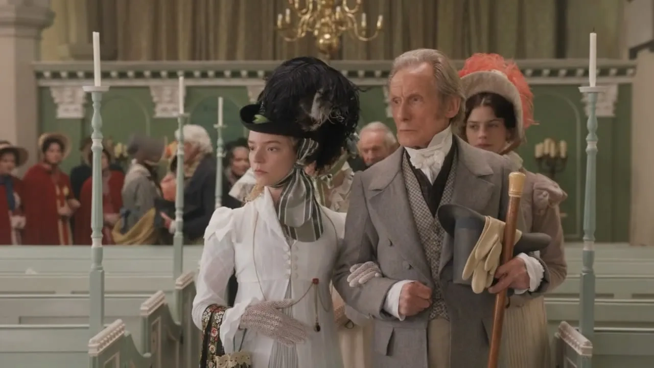 Bill Nighy and Anya Taylor-Joy in Emma. (2020)