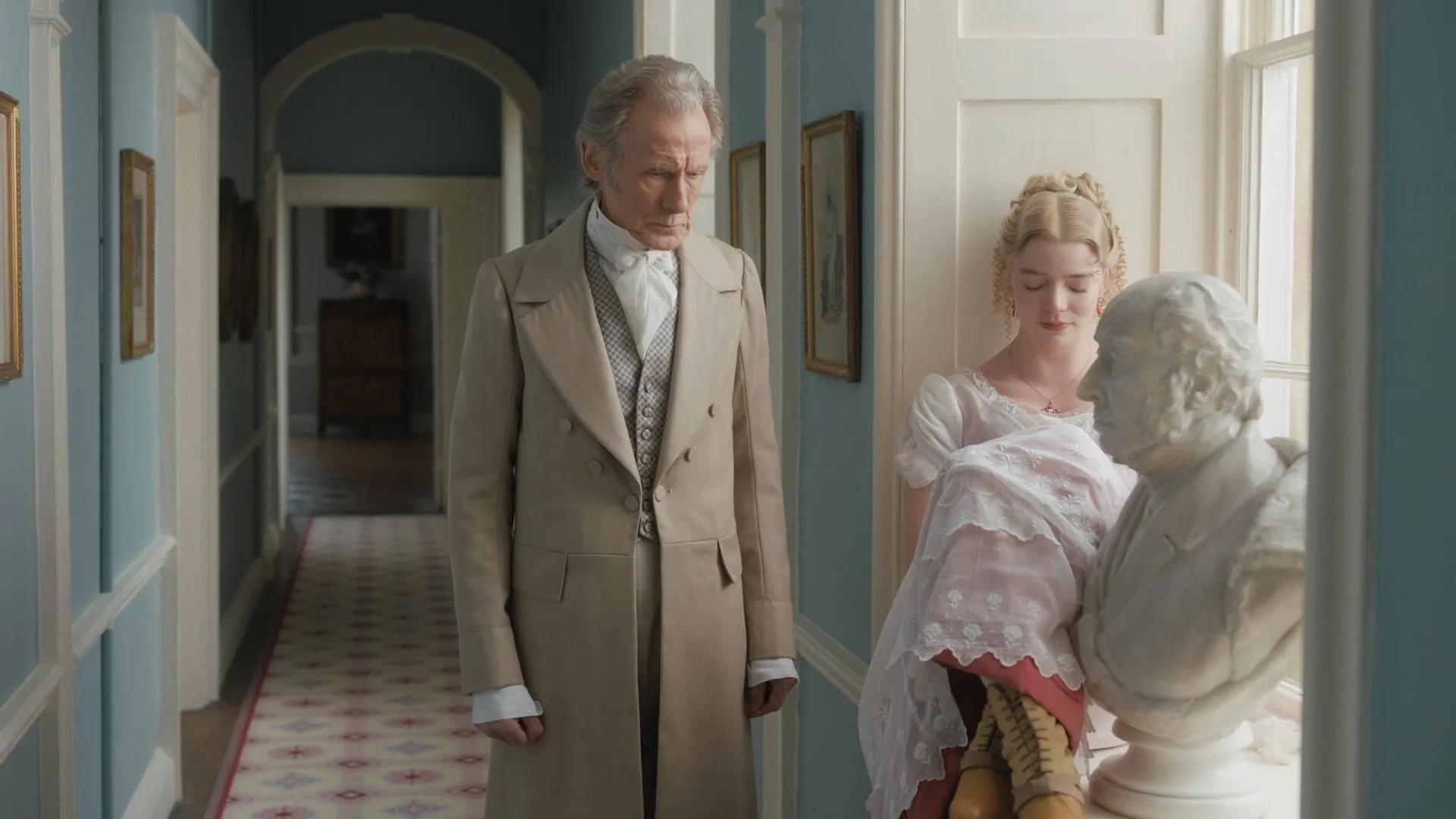 Bill Nighy and Anya Taylor-Joy in Emma. (2020)