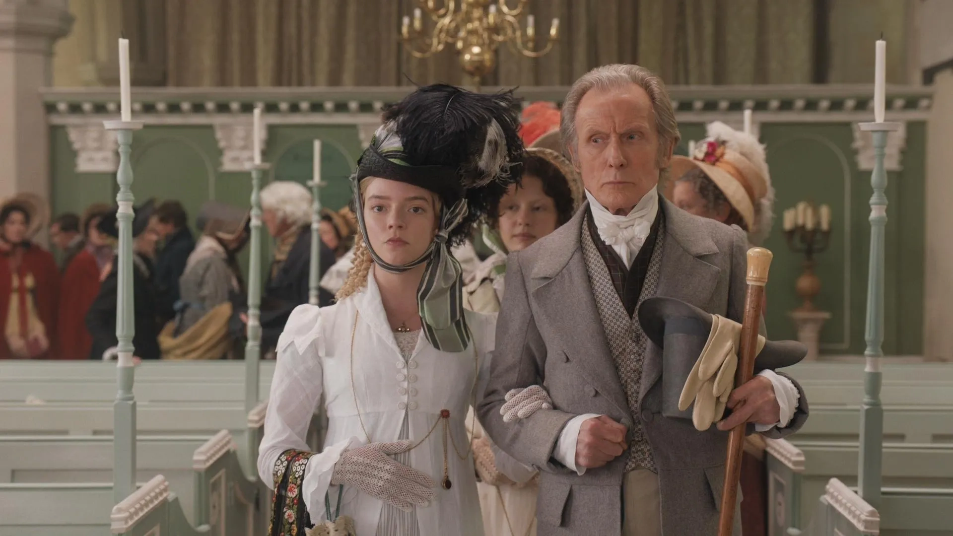 Bill Nighy and Anya Taylor-Joy in Emma. (2020)