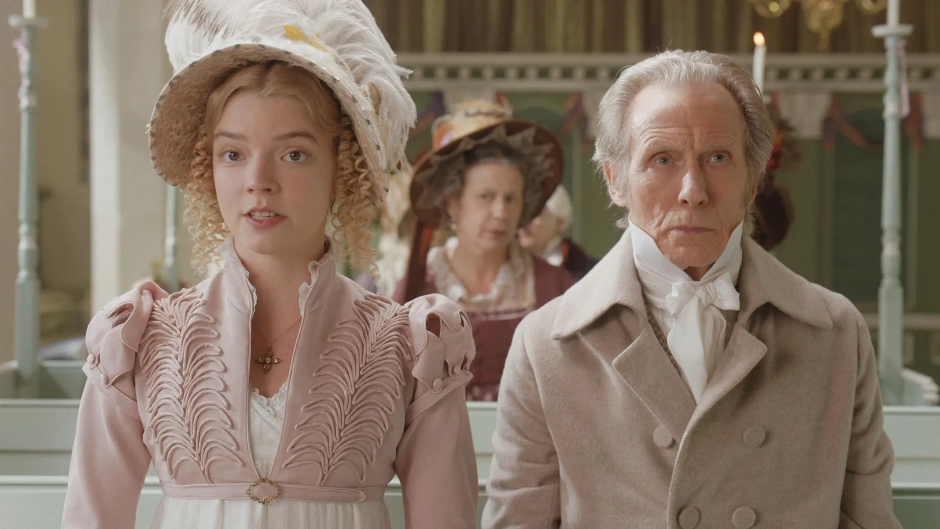 Bill Nighy and Anya Taylor-Joy in Emma. (2020)