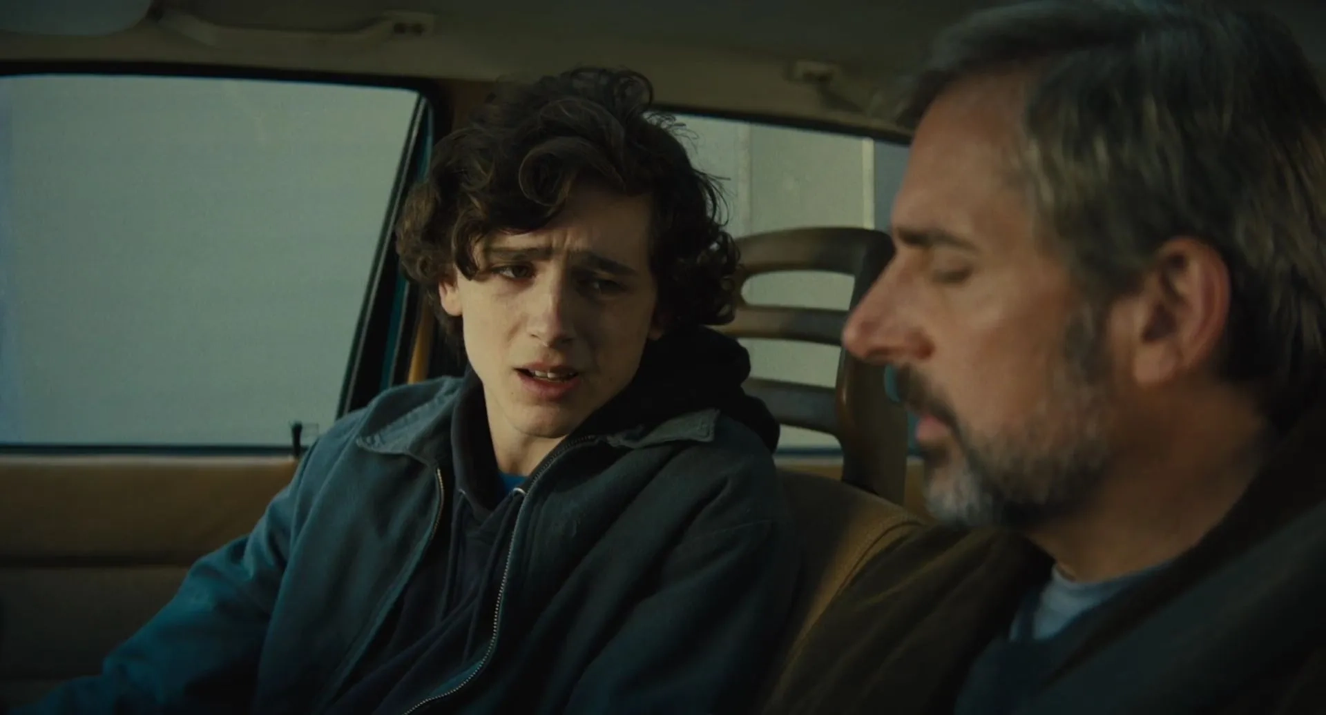 Steve Carell and Timothée Chalamet in Beautiful Boy (2018)