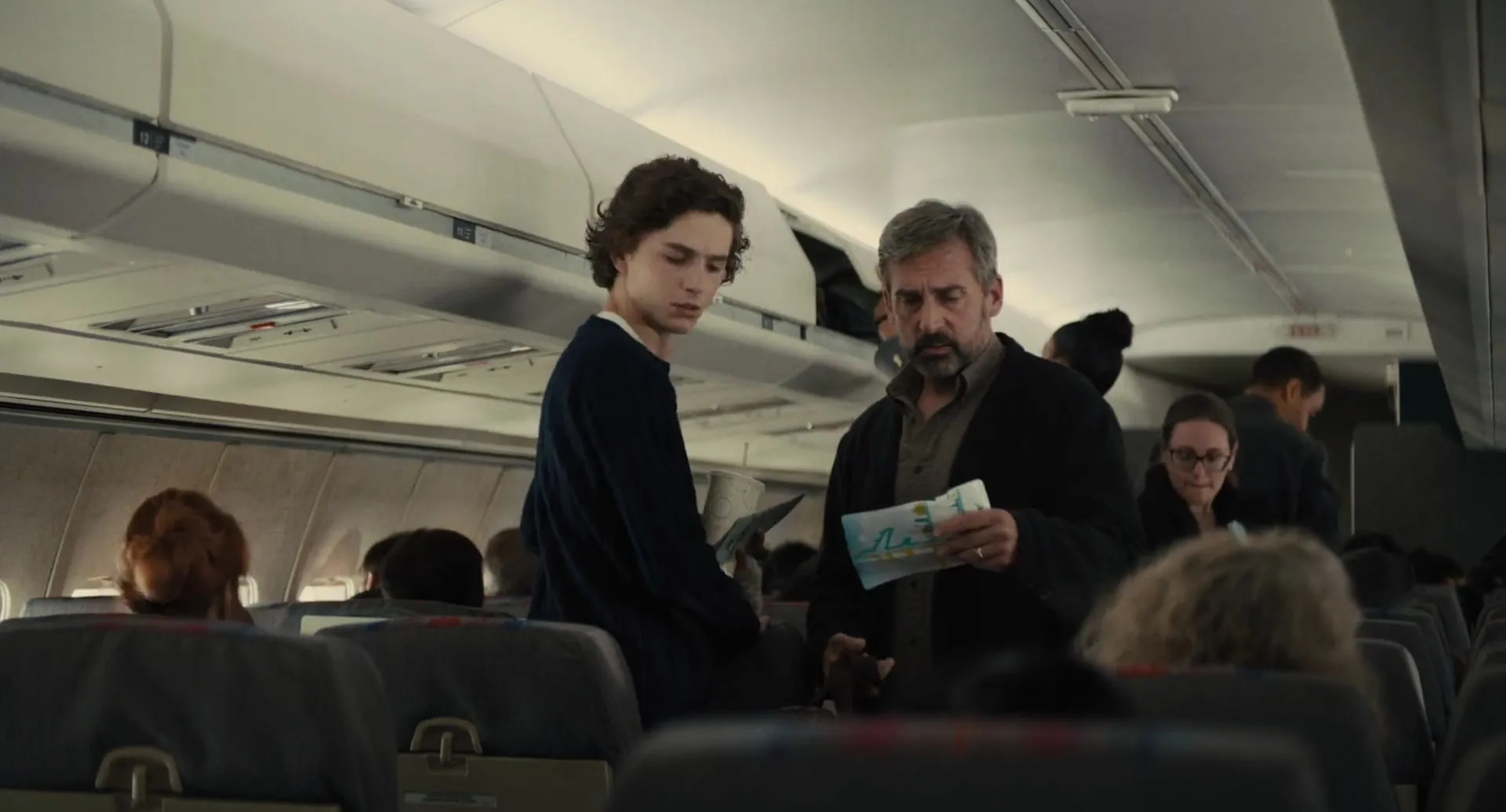 Steve Carell and Timothée Chalamet in Beautiful Boy (2018)