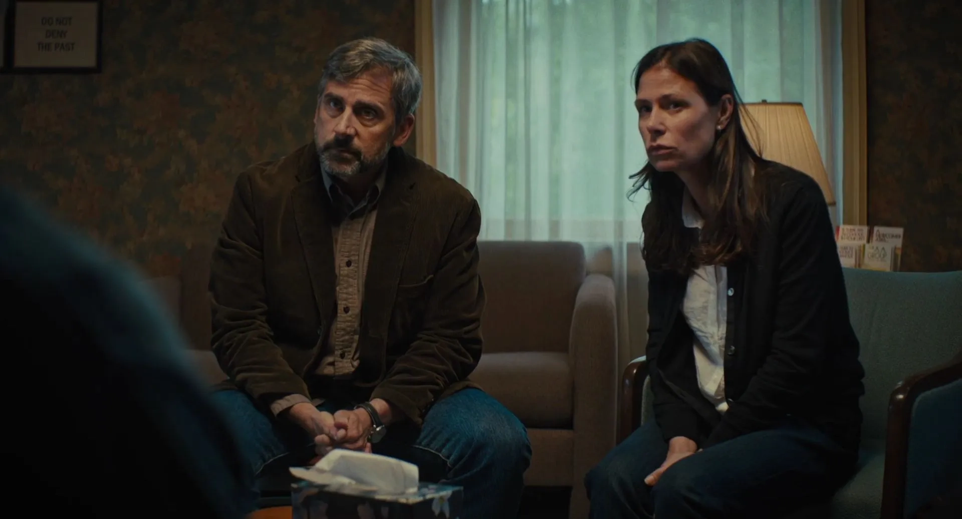 Maura Tierney and Steve Carell in Beautiful Boy (2018)