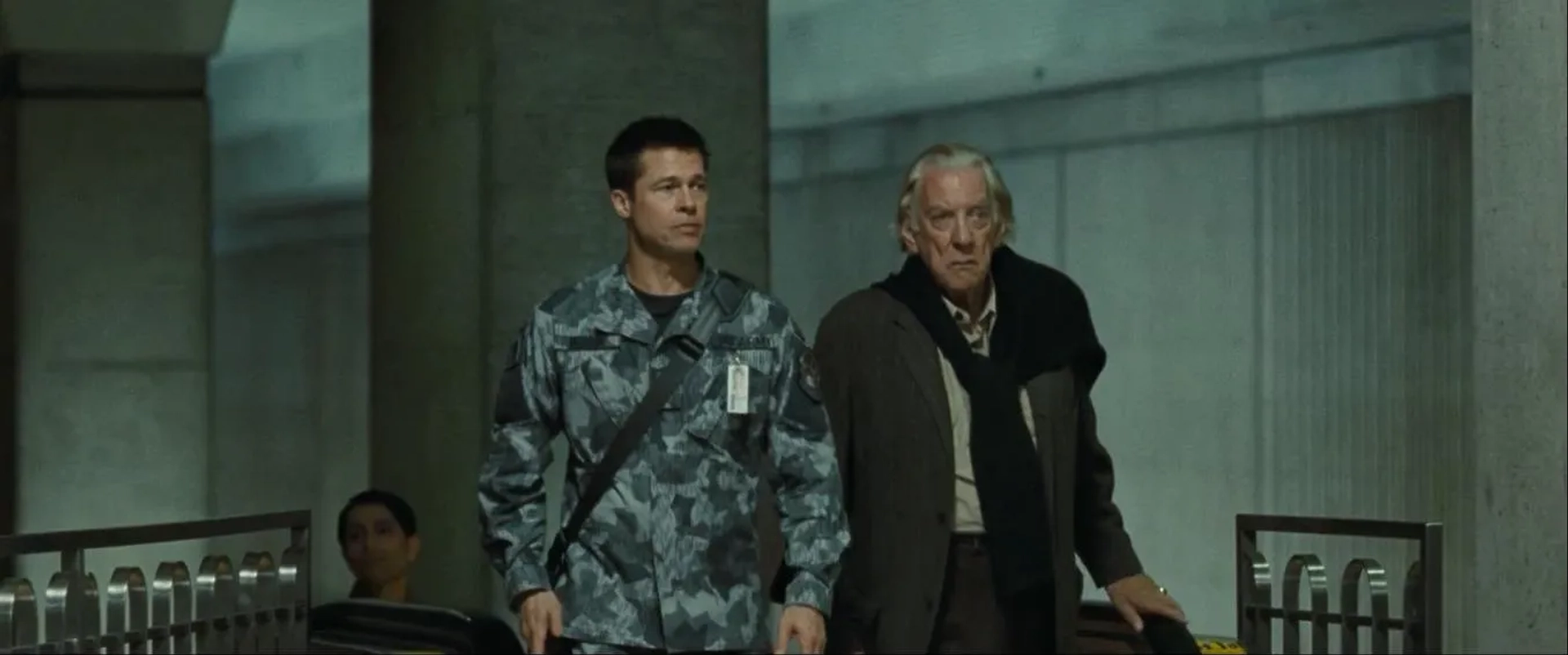 Brad Pitt and Donald Sutherland in Ad Astra (2019)