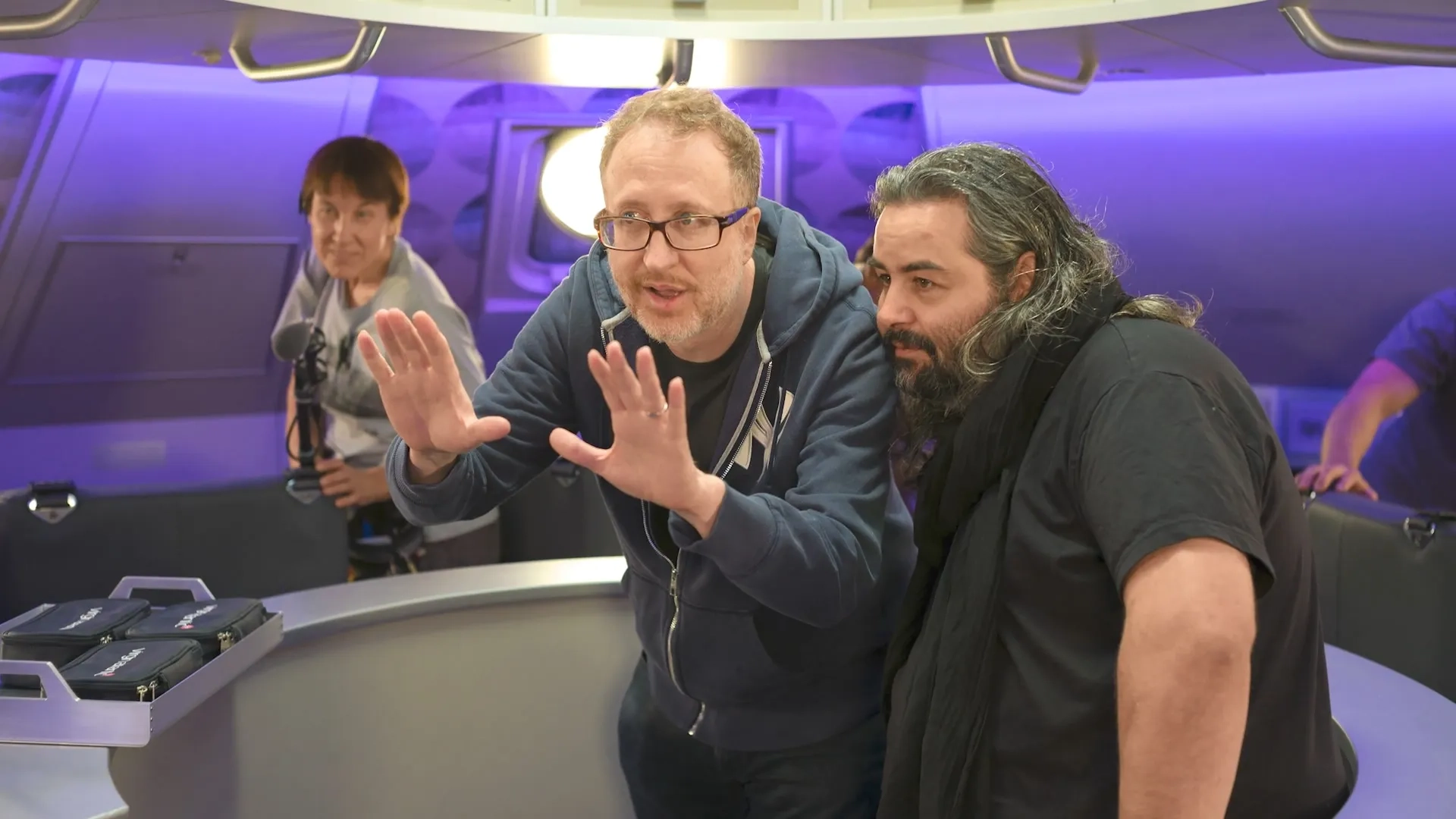 James Gray and Hoyte Van Hoytema in Ad Astra (2019)