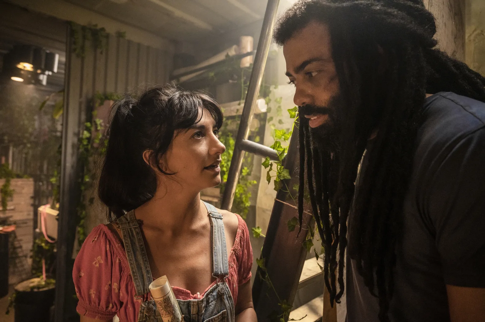 Sheila Vand and Daveed Diggs in Snowpiercer: Ouroboros (2022)