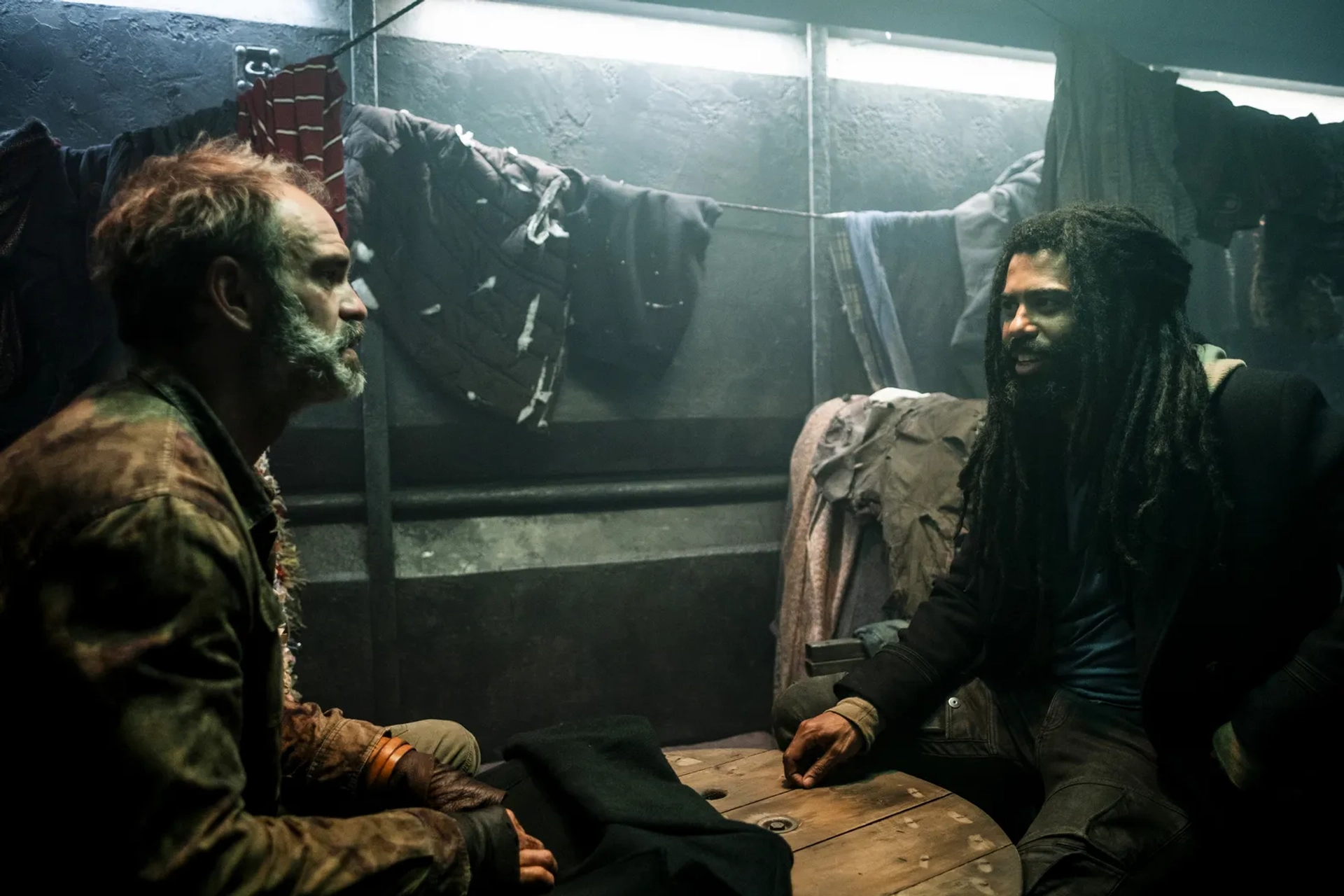 Steven Ogg and Daveed Diggs in Snowpiercer: Born to Bleed (2022)